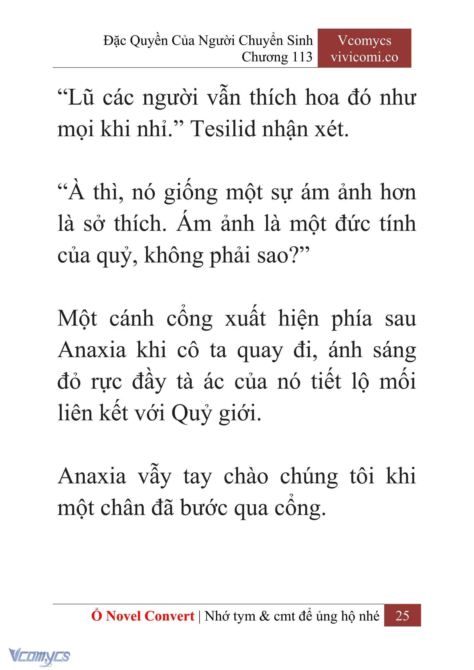 [Novel] Đặc Quyền Của Người Chuyển Sinh Chapter 113 - Trang 28