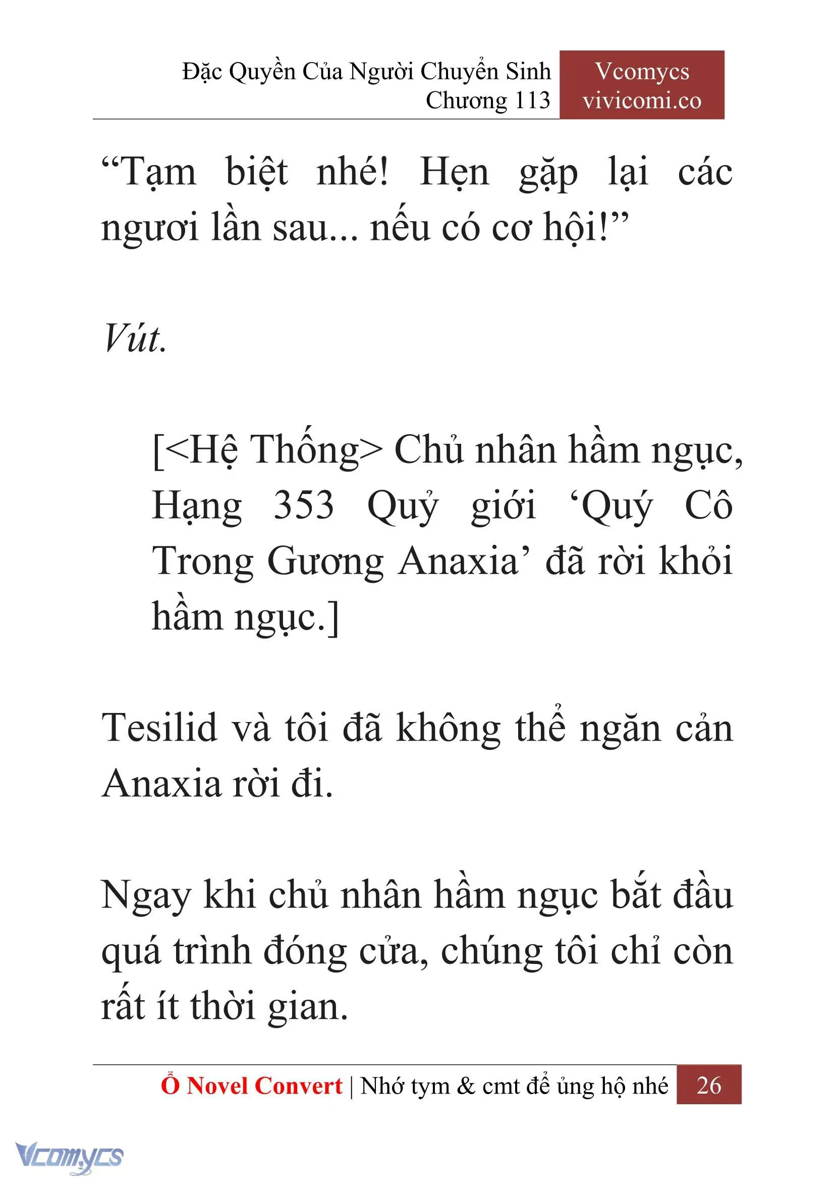 [Novel] Đặc Quyền Của Người Chuyển Sinh Chapter 113 - Trang 29