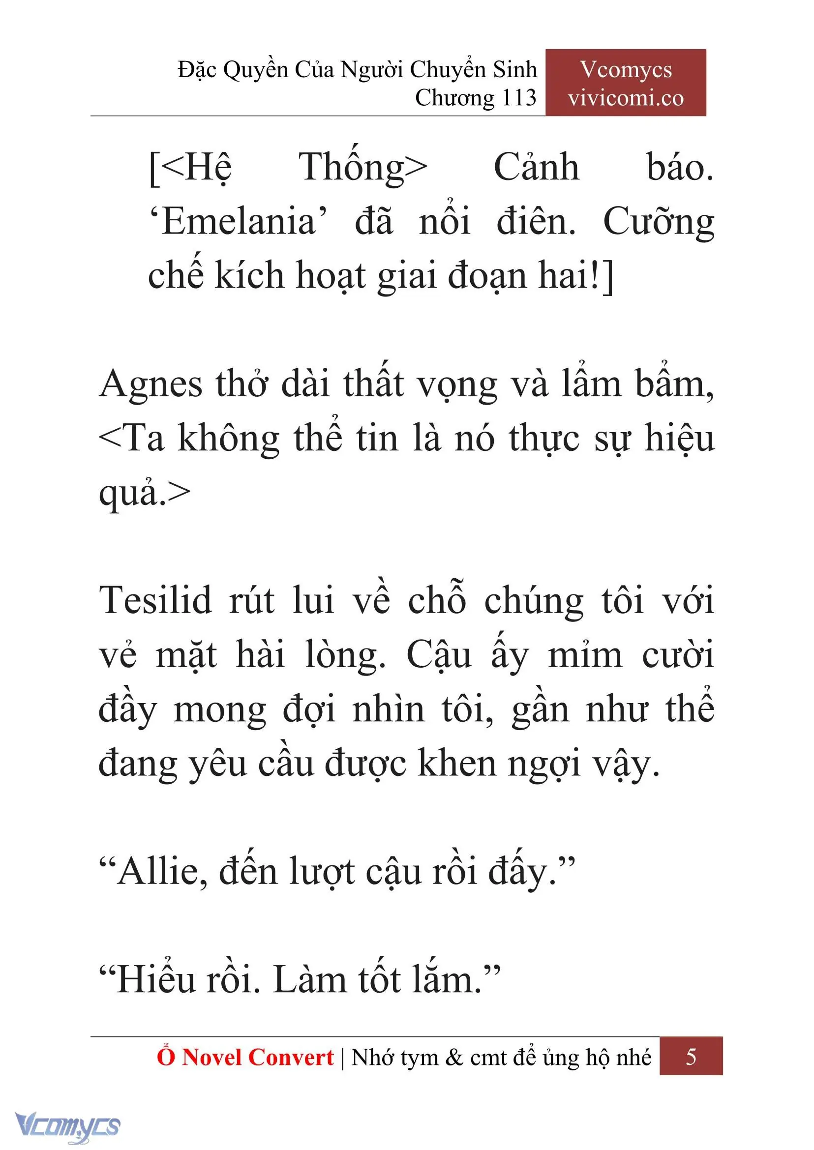 [Novel] Đặc Quyền Của Người Chuyển Sinh Chapter 113 - Trang 8