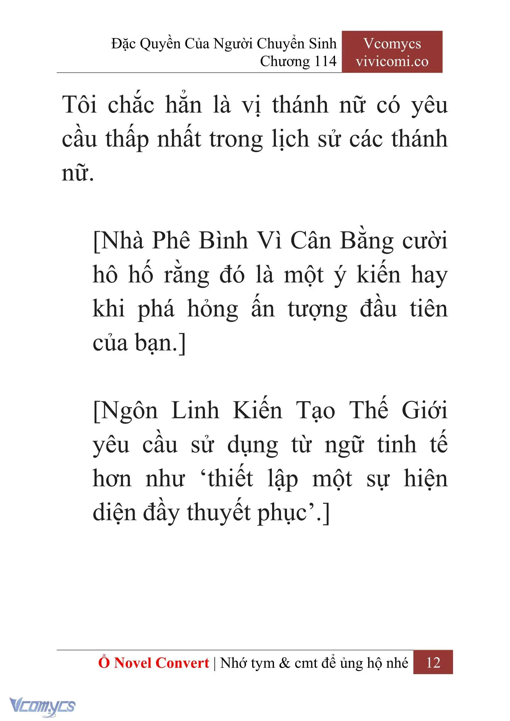 [Novel] Đặc Quyền Của Người Chuyển Sinh Chapter 114 - Trang 15