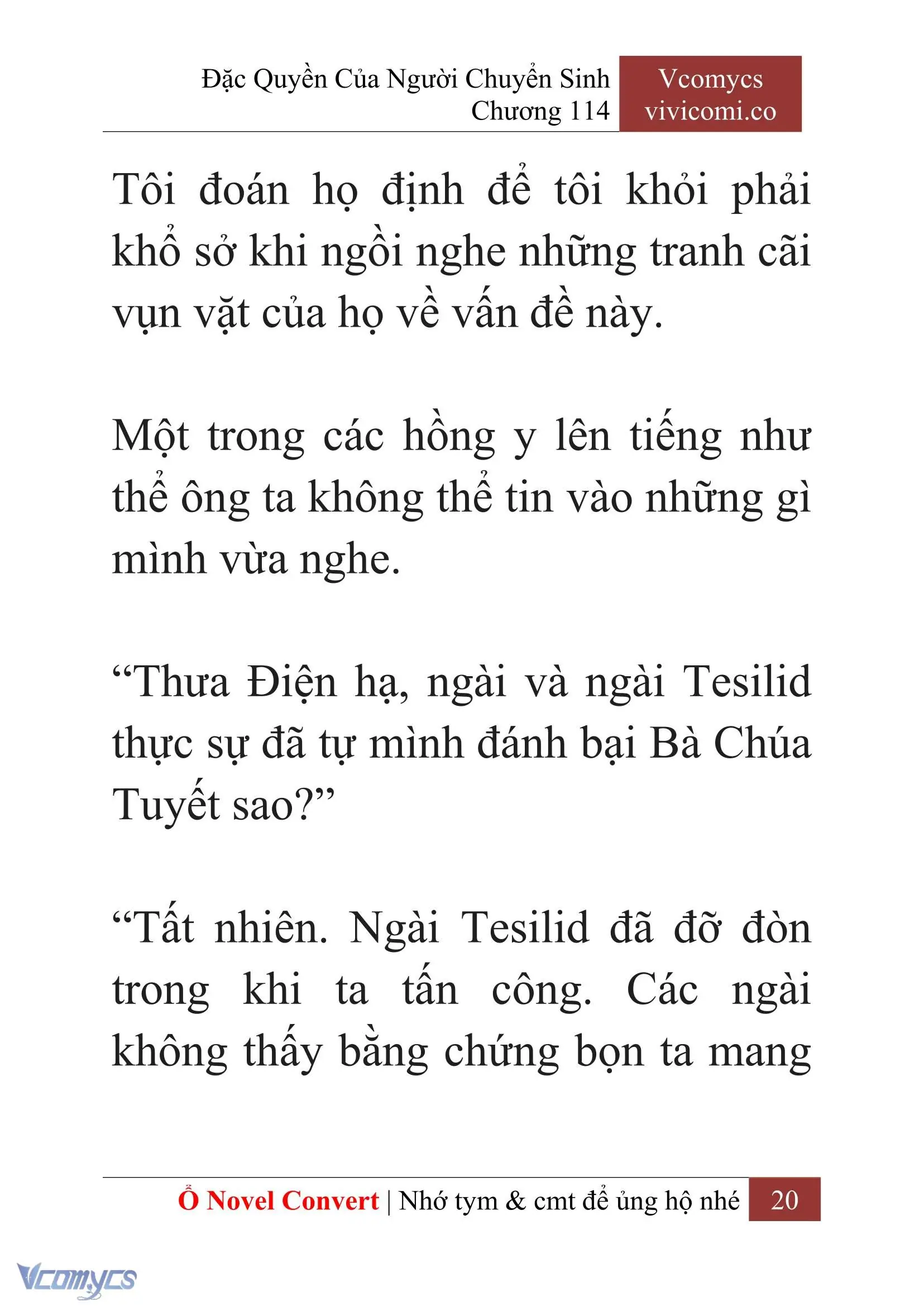 [Novel] Đặc Quyền Của Người Chuyển Sinh Chapter 114 - Trang 23