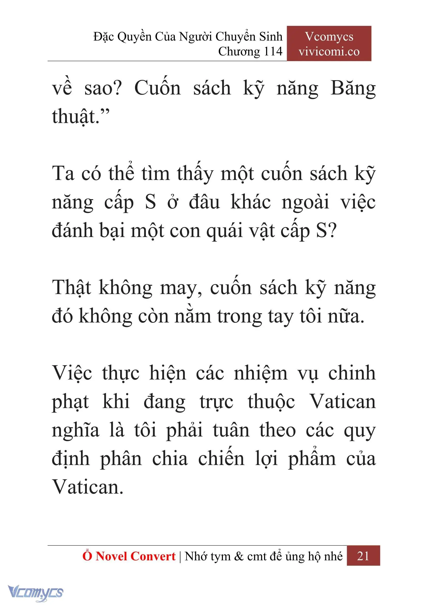 [Novel] Đặc Quyền Của Người Chuyển Sinh Chapter 114 - Trang 24