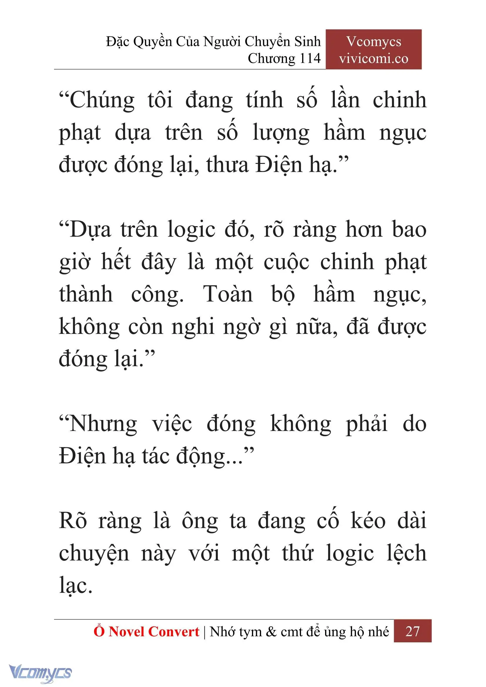 [Novel] Đặc Quyền Của Người Chuyển Sinh Chapter 114 - Trang 30