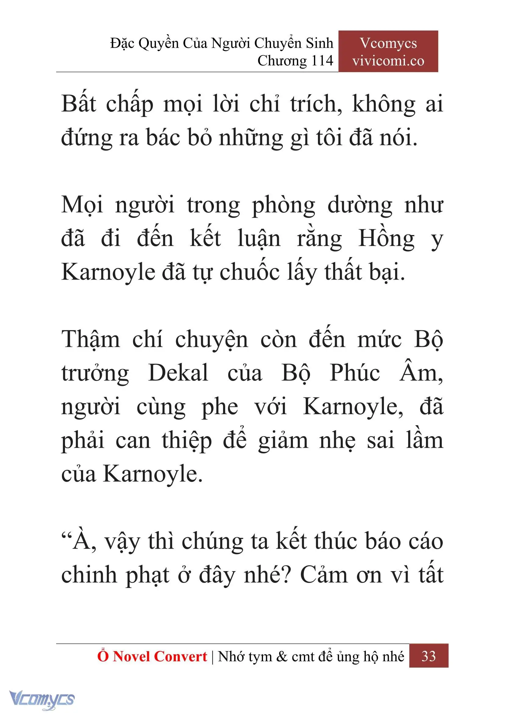 [Novel] Đặc Quyền Của Người Chuyển Sinh Chapter 114 - Trang 36