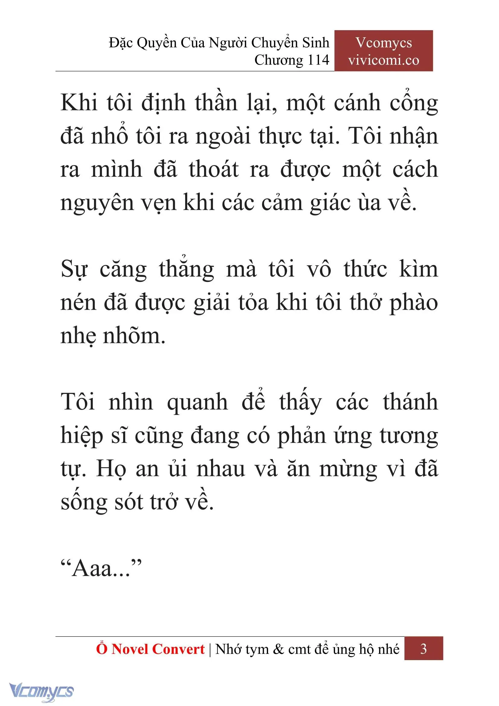 [Novel] Đặc Quyền Của Người Chuyển Sinh Chapter 114 - Trang 6