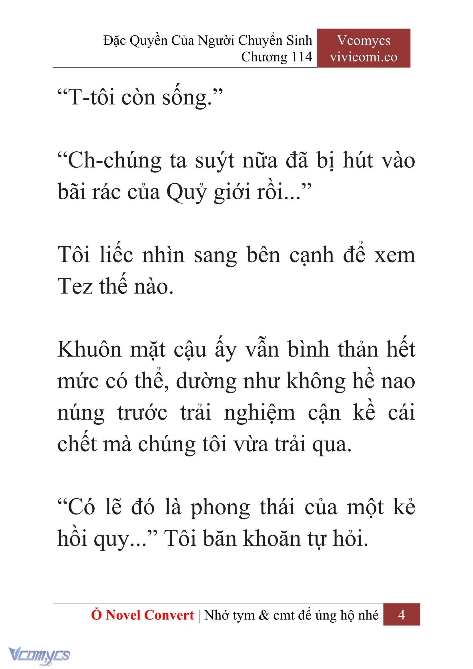 [Novel] Đặc Quyền Của Người Chuyển Sinh Chapter 114 - Trang 7