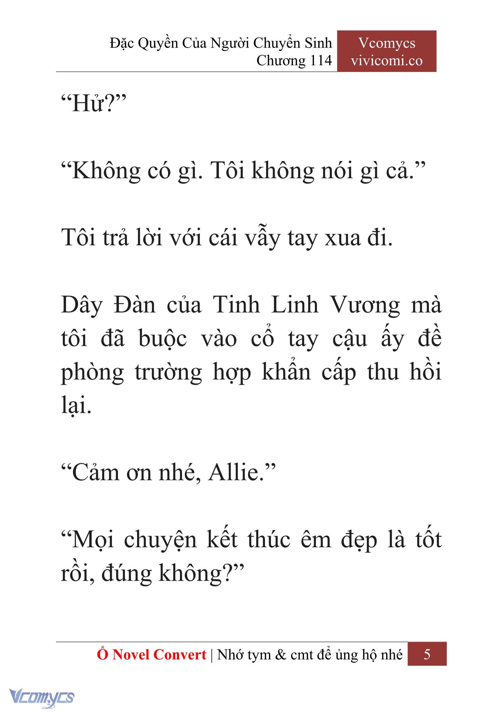 [Novel] Đặc Quyền Của Người Chuyển Sinh Chapter 114 - Trang 8