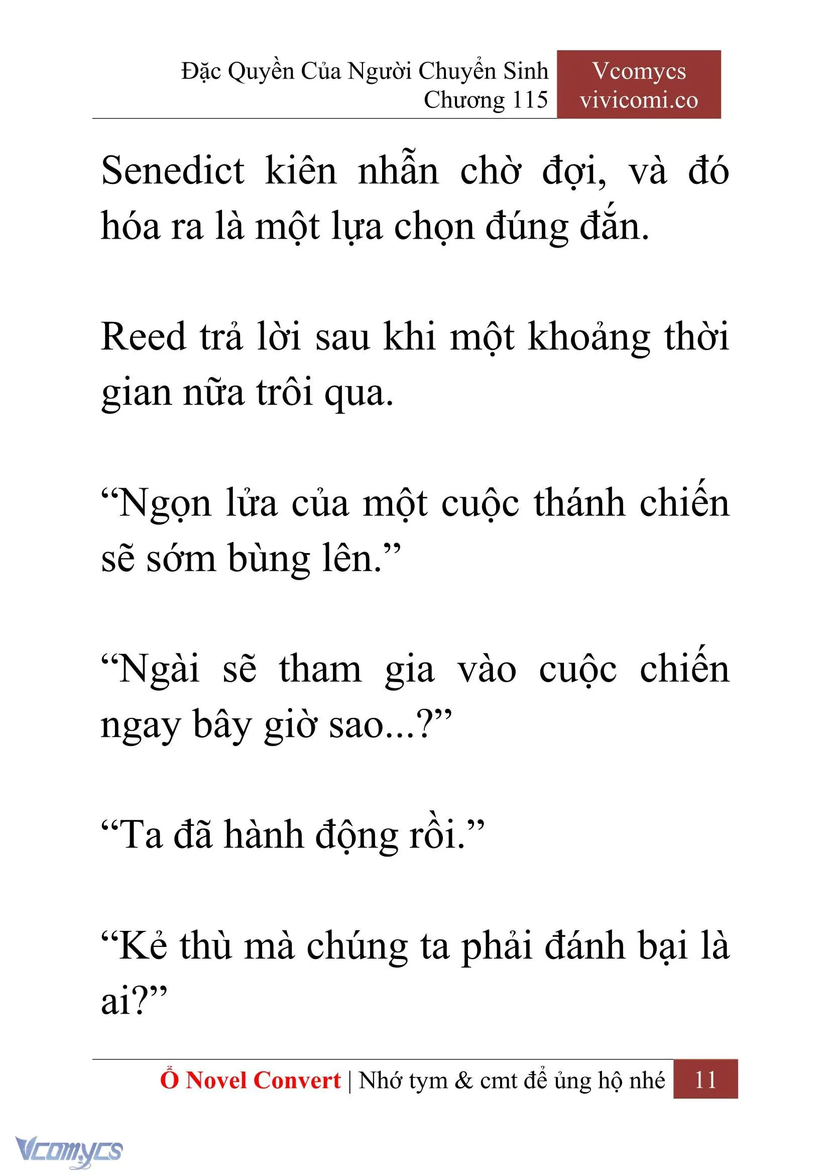[Novel] Đặc Quyền Của Người Chuyển Sinh Chapter 115 - Trang 14