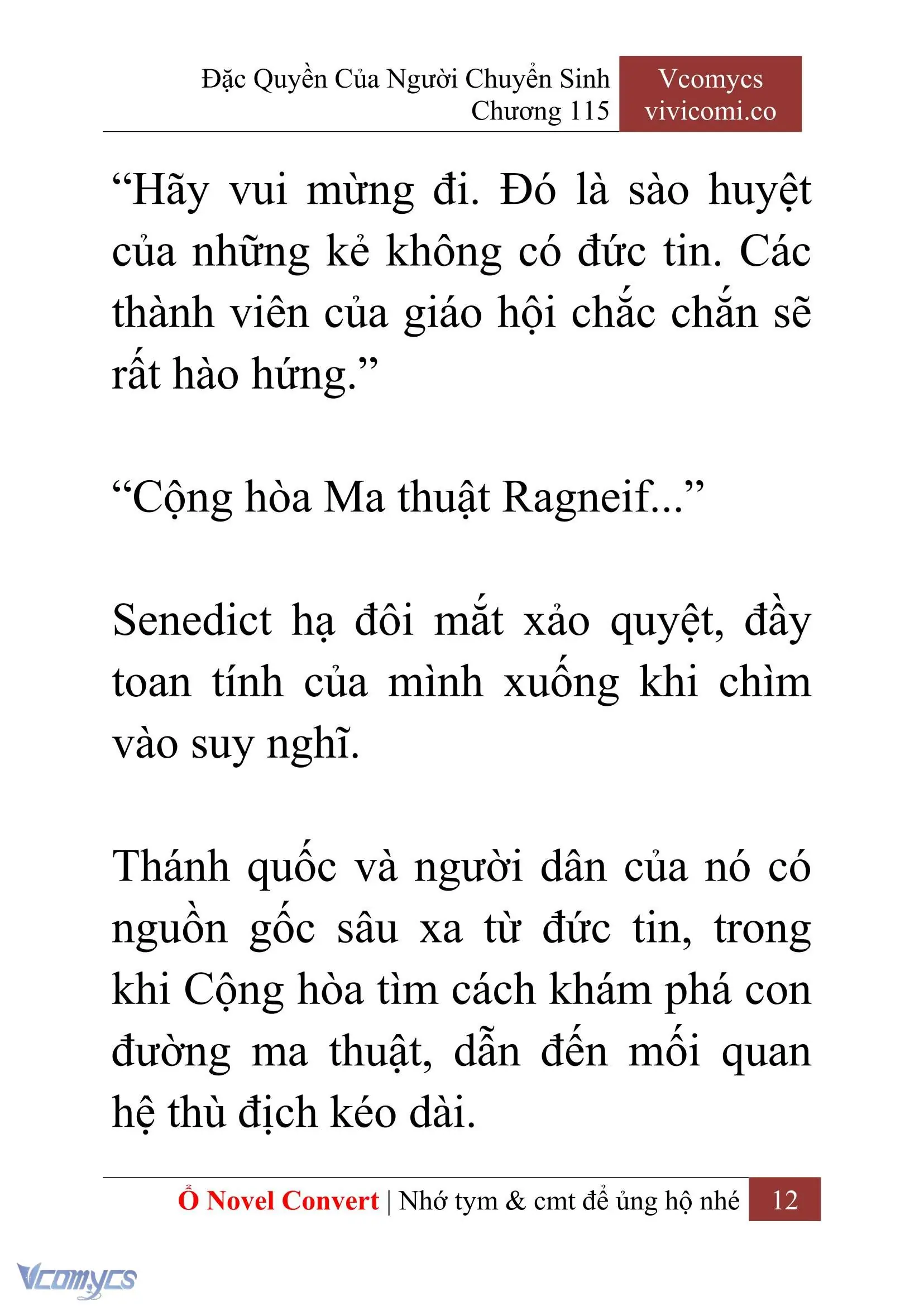 [Novel] Đặc Quyền Của Người Chuyển Sinh Chapter 115 - Trang 15