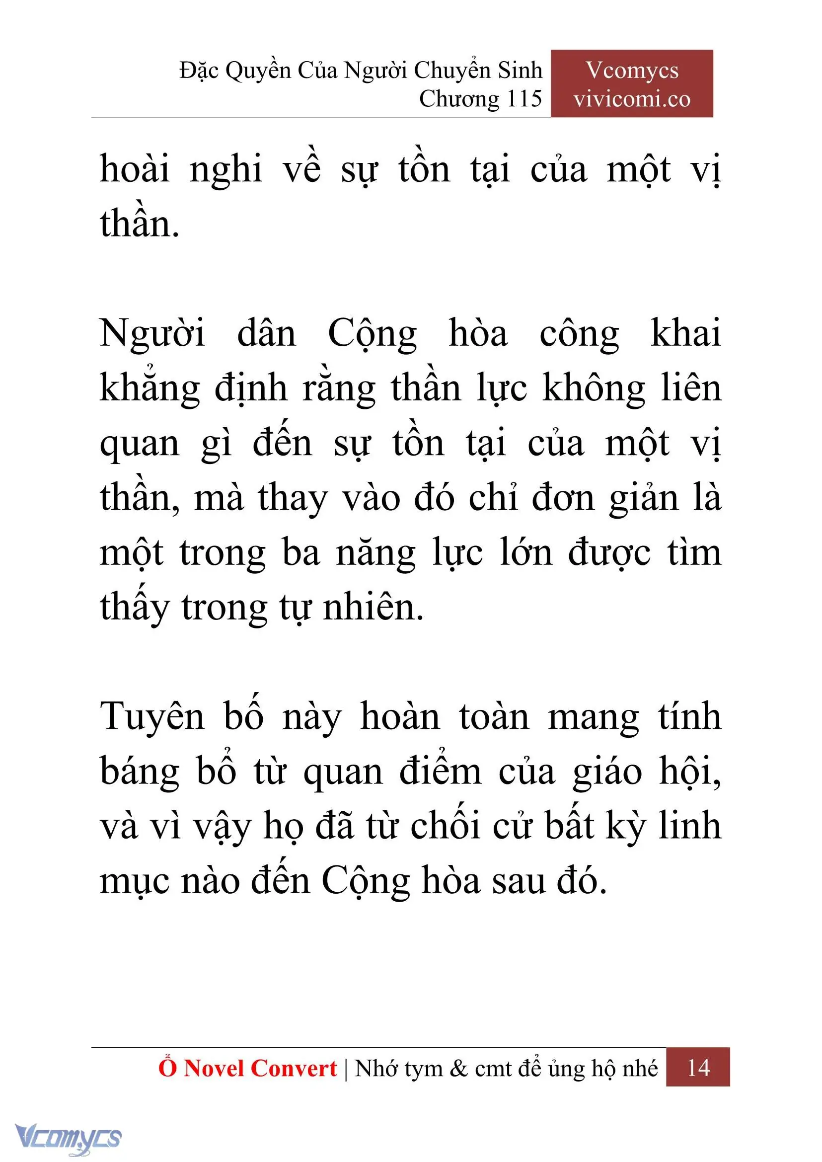 [Novel] Đặc Quyền Của Người Chuyển Sinh Chapter 115 - Trang 17