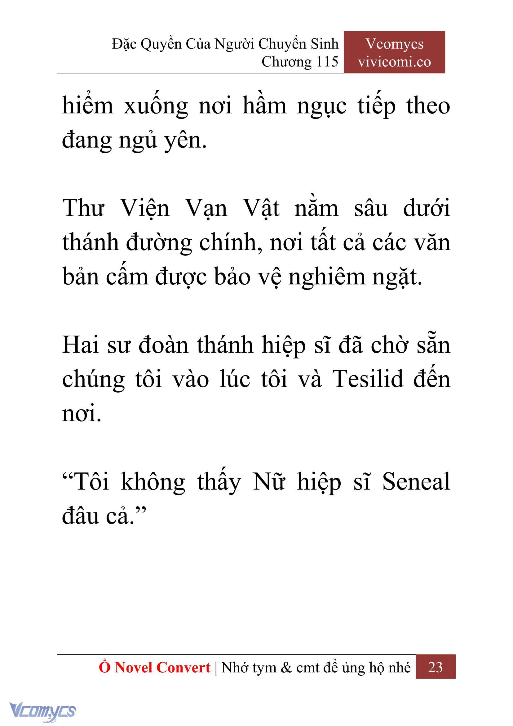 [Novel] Đặc Quyền Của Người Chuyển Sinh Chapter 115 - Trang 26