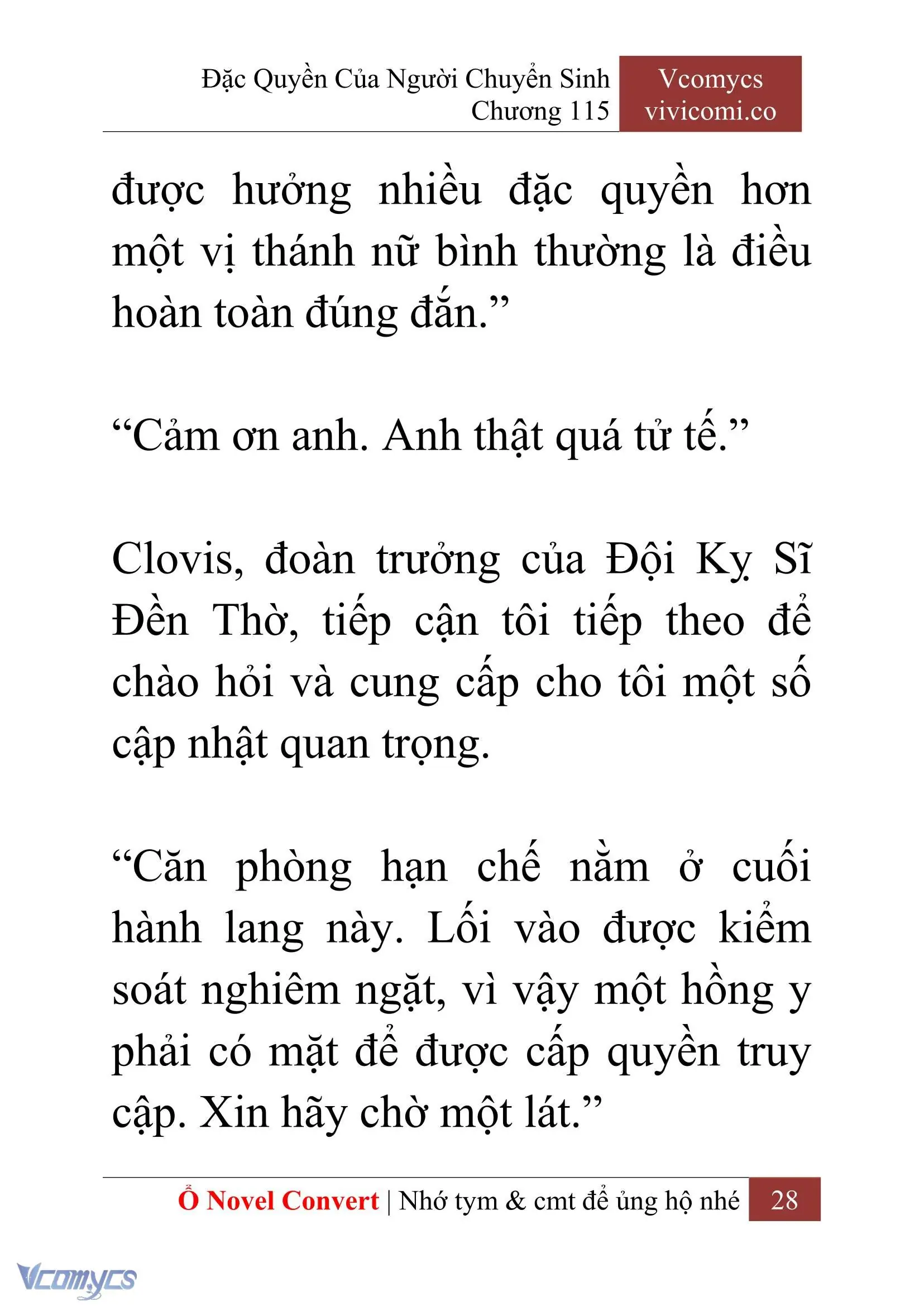 [Novel] Đặc Quyền Của Người Chuyển Sinh Chapter 115 - Trang 31