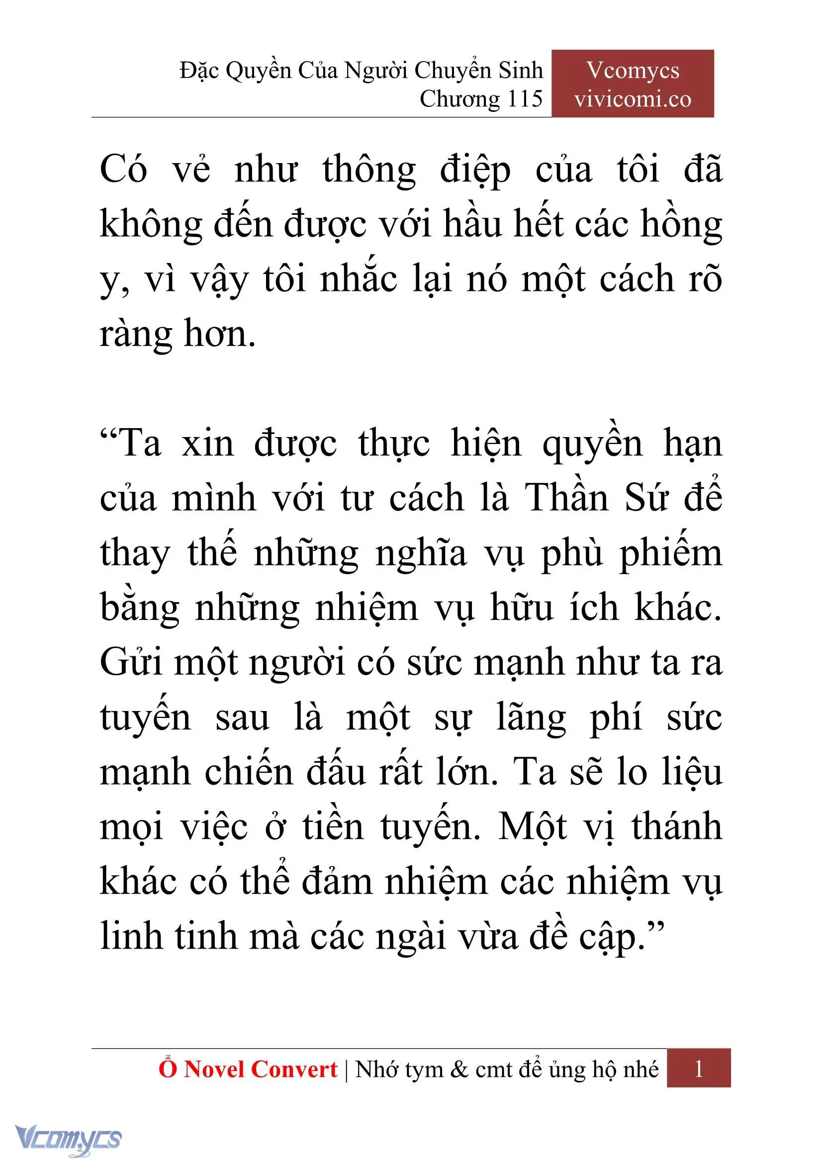 [Novel] Đặc Quyền Của Người Chuyển Sinh Chapter 115 - Trang 4
