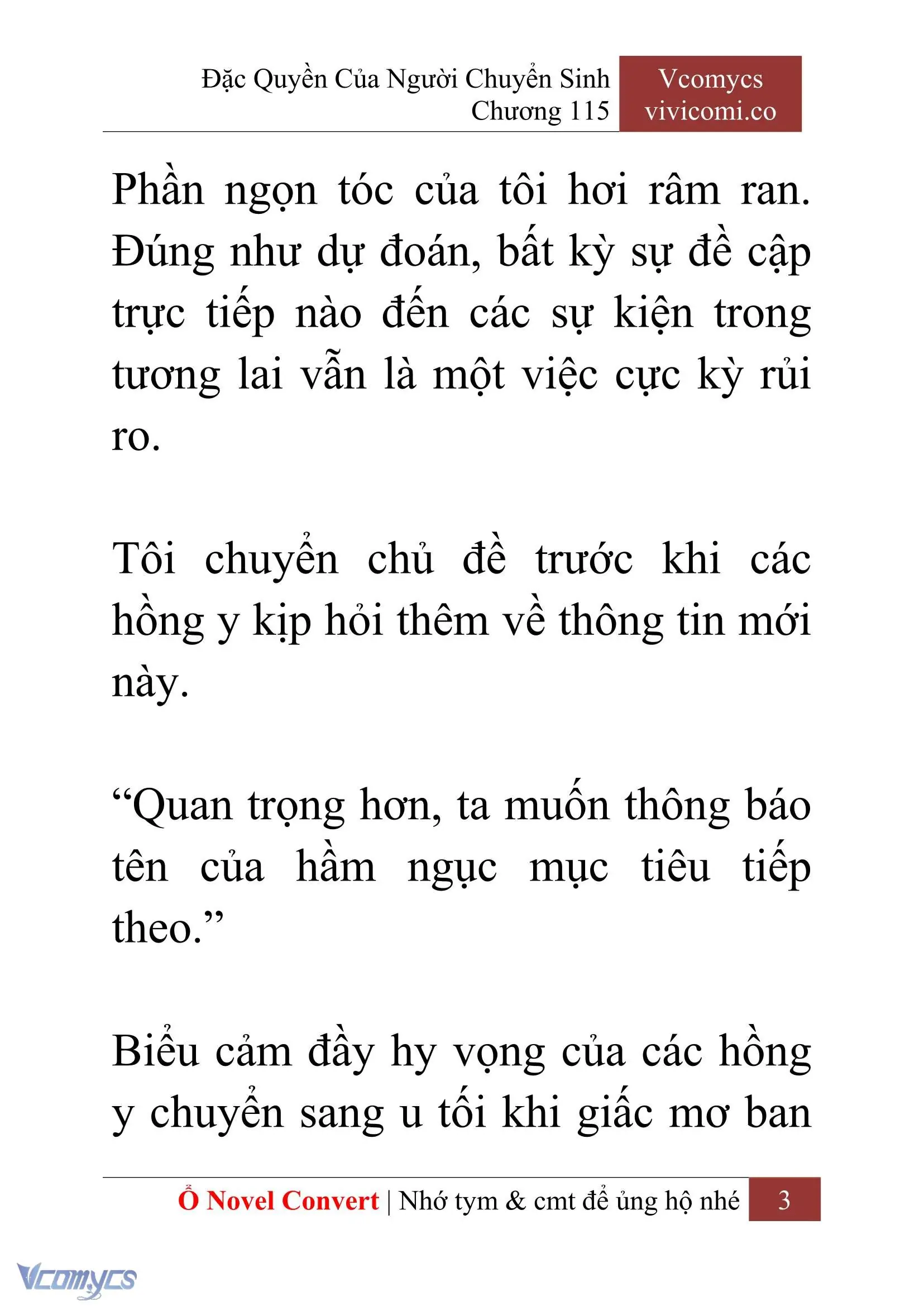 [Novel] Đặc Quyền Của Người Chuyển Sinh Chapter 115 - Trang 6