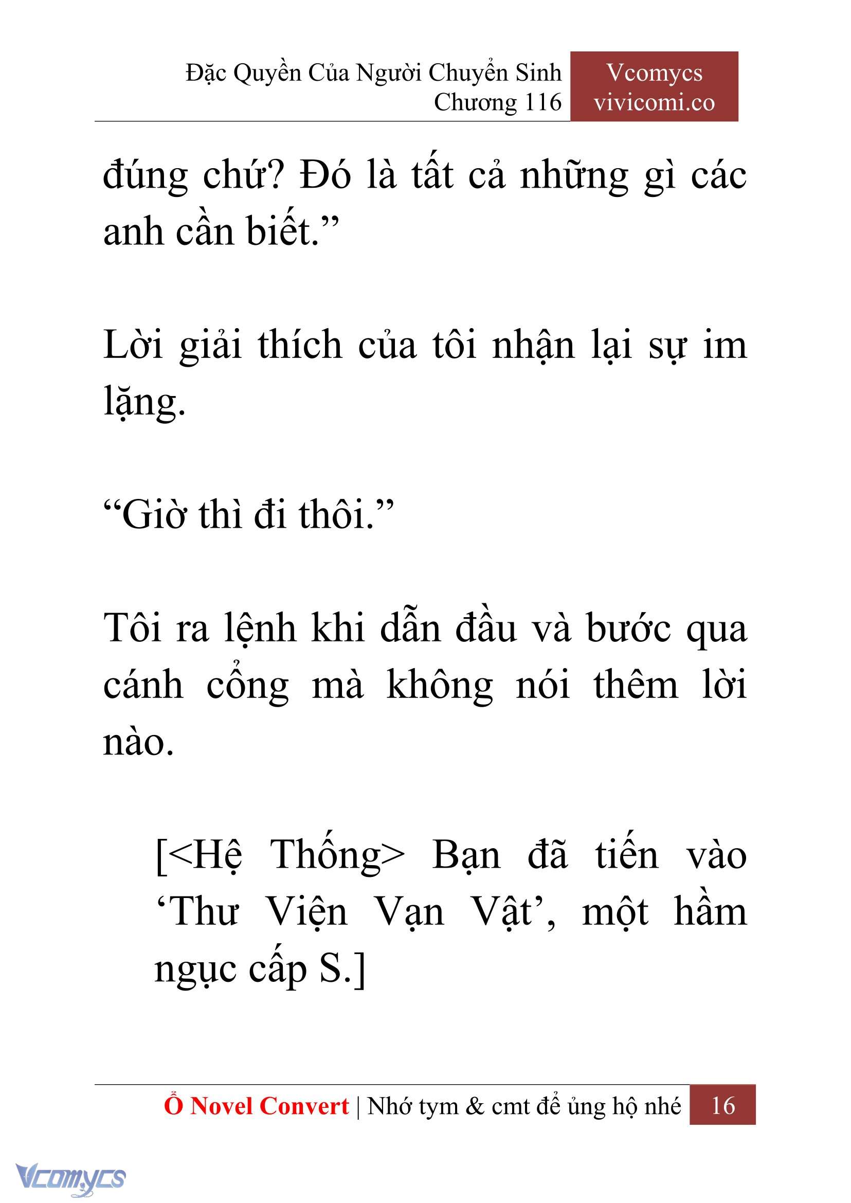 [Novel] Đặc Quyền Của Người Chuyển Sinh Chapter 116 - Trang 19