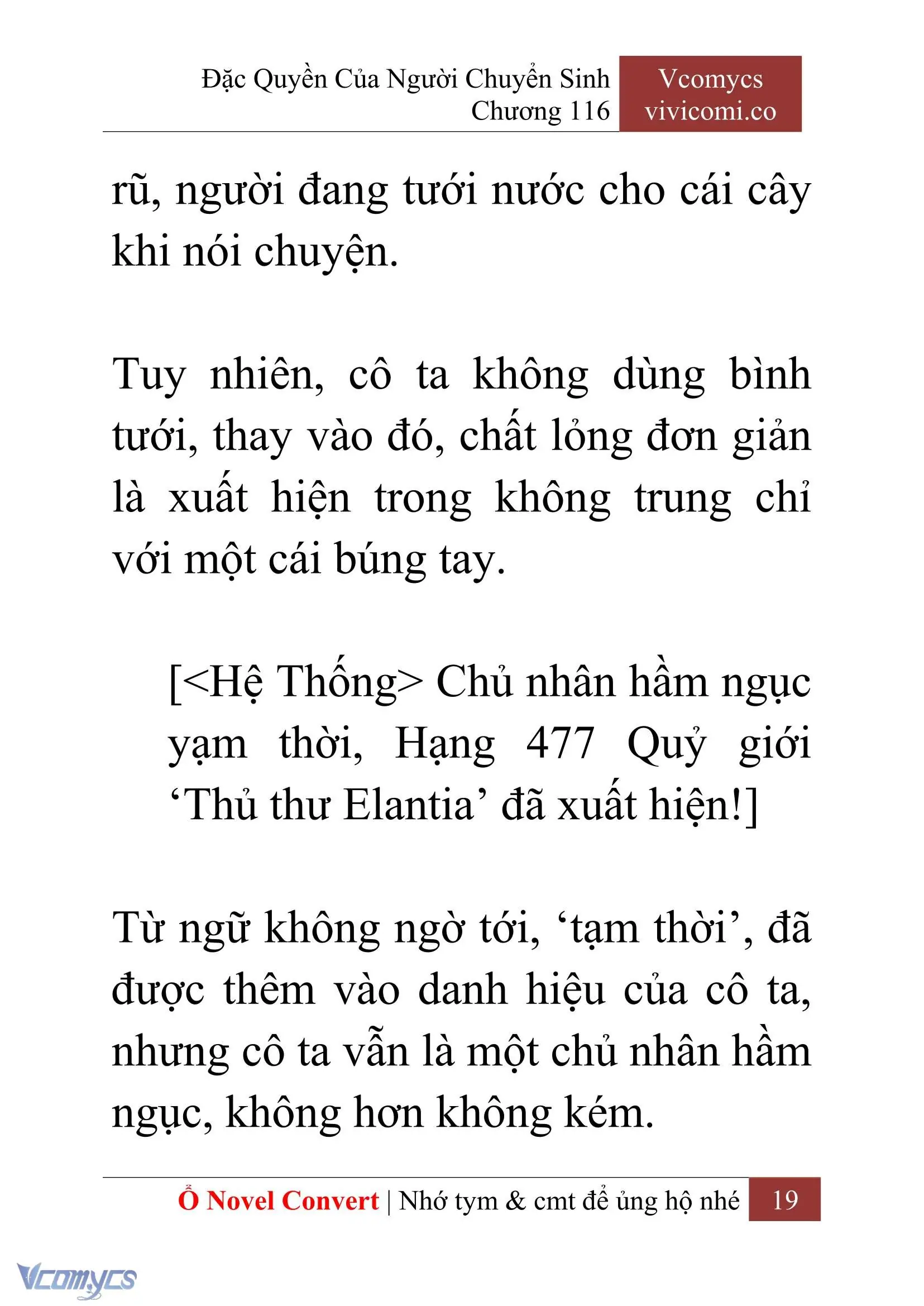 [Novel] Đặc Quyền Của Người Chuyển Sinh Chapter 116 - Trang 22