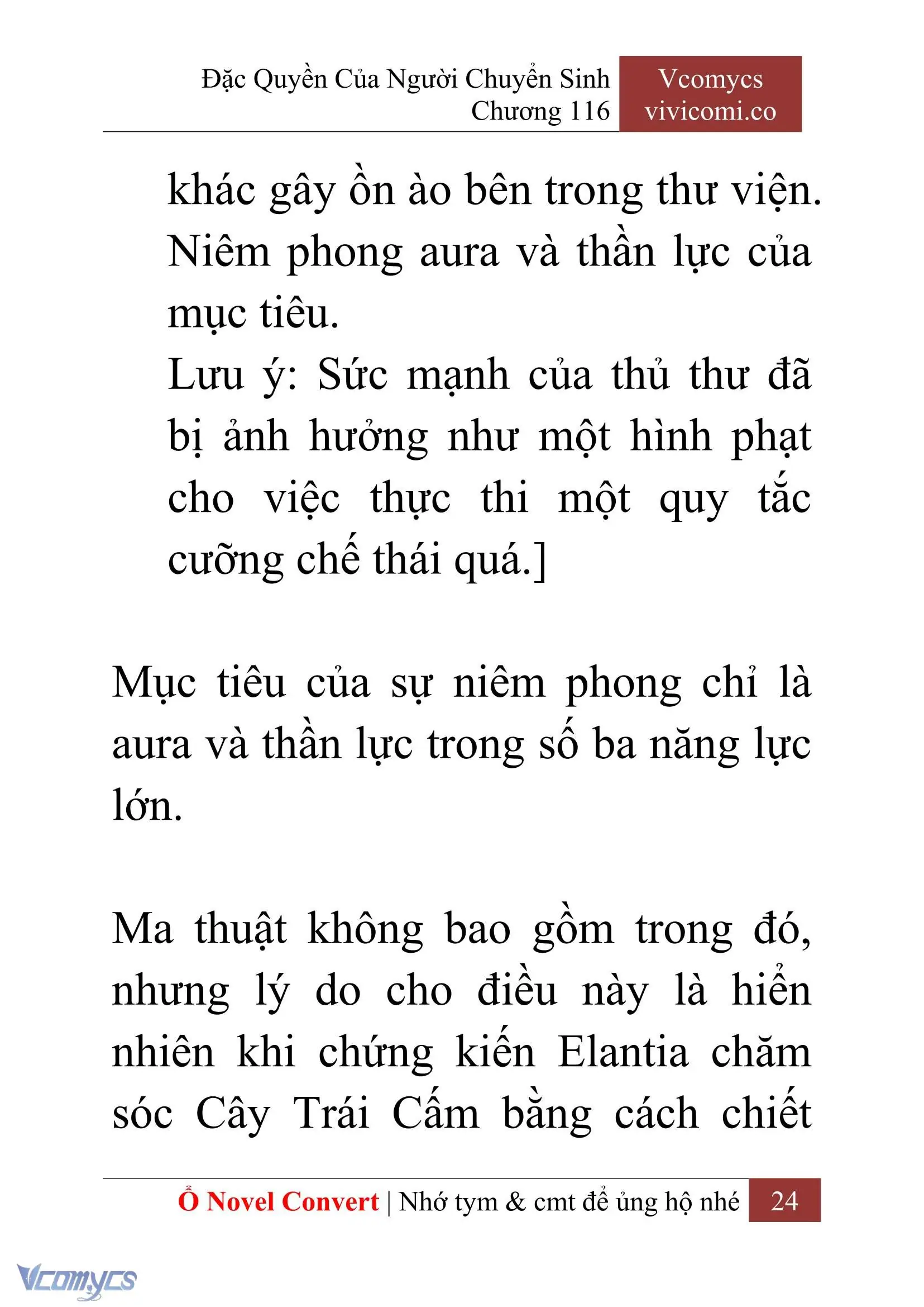 [Novel] Đặc Quyền Của Người Chuyển Sinh Chapter 116 - Trang 27