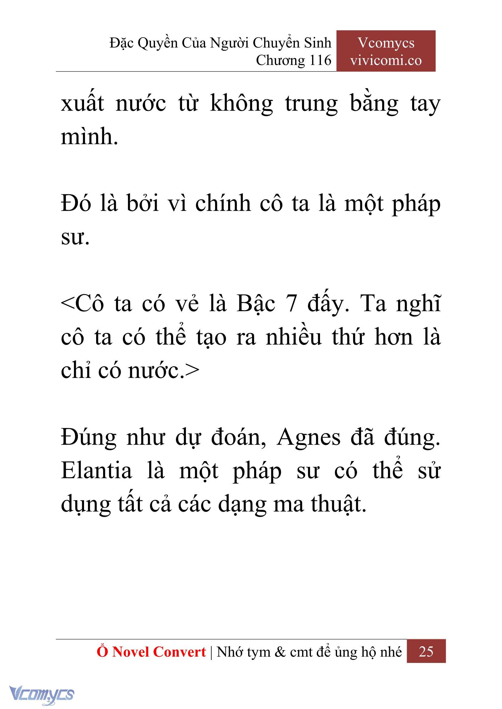 [Novel] Đặc Quyền Của Người Chuyển Sinh Chapter 116 - Trang 28