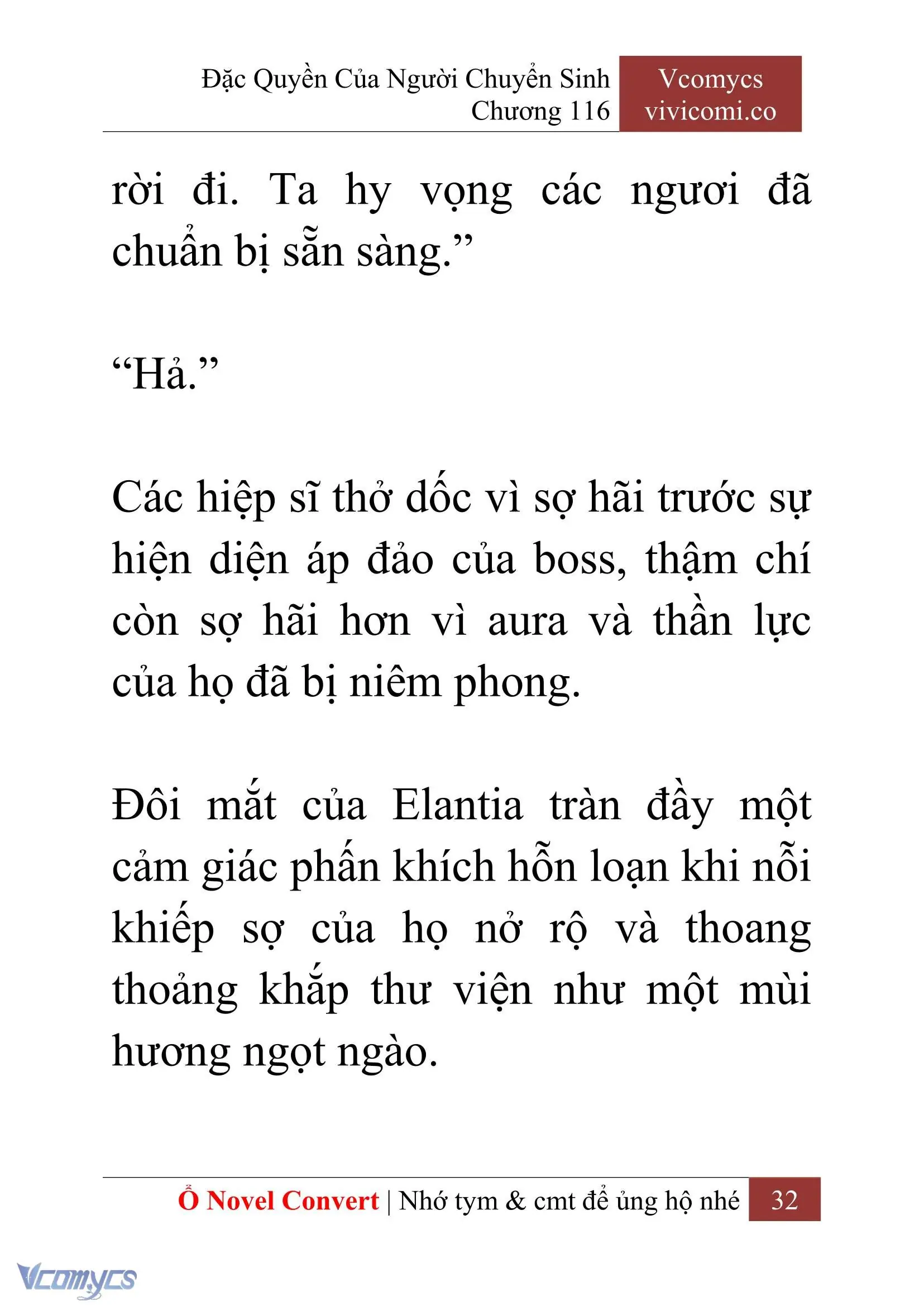 [Novel] Đặc Quyền Của Người Chuyển Sinh Chapter 116 - Trang 35