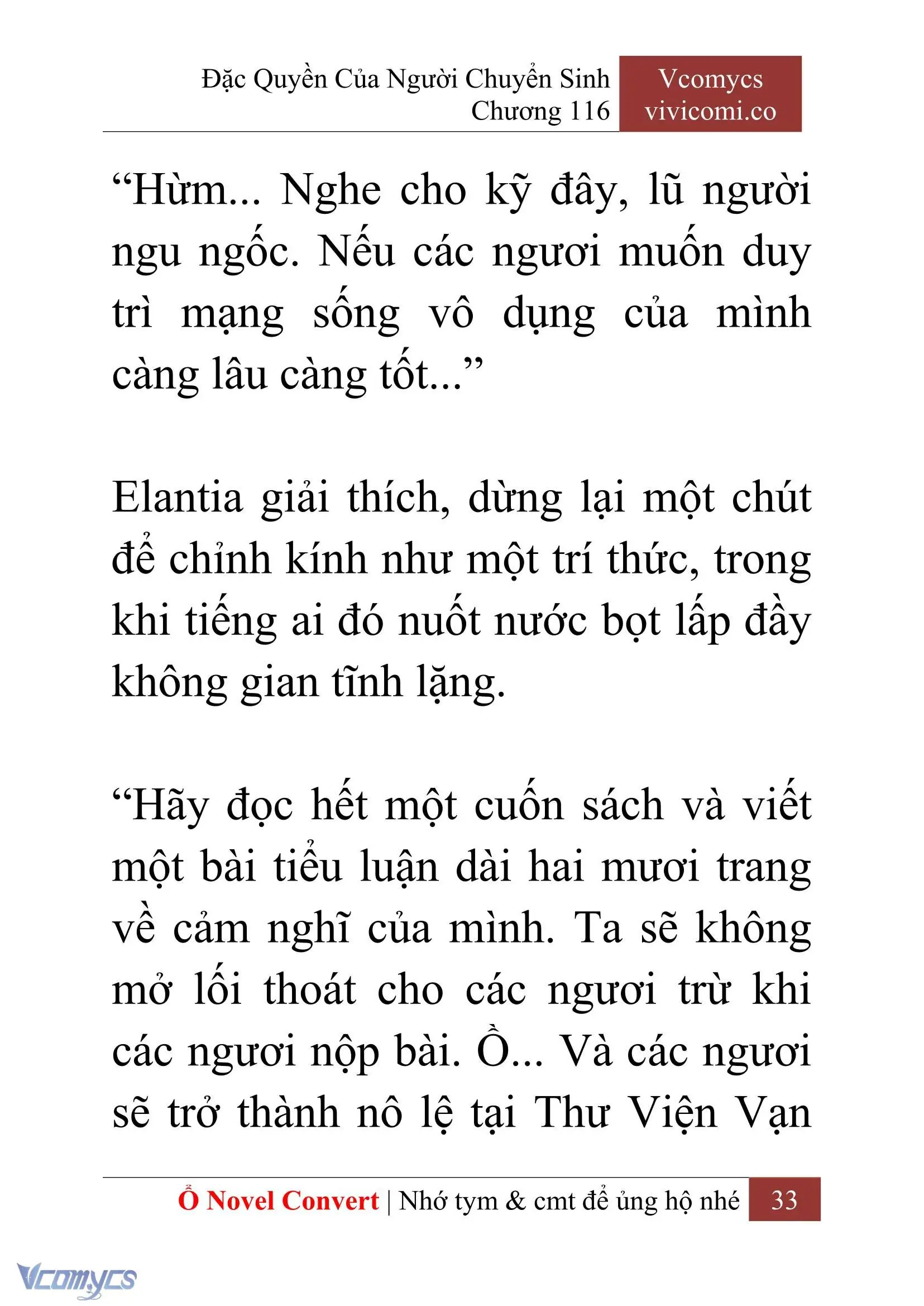 [Novel] Đặc Quyền Của Người Chuyển Sinh Chapter 116 - Trang 36