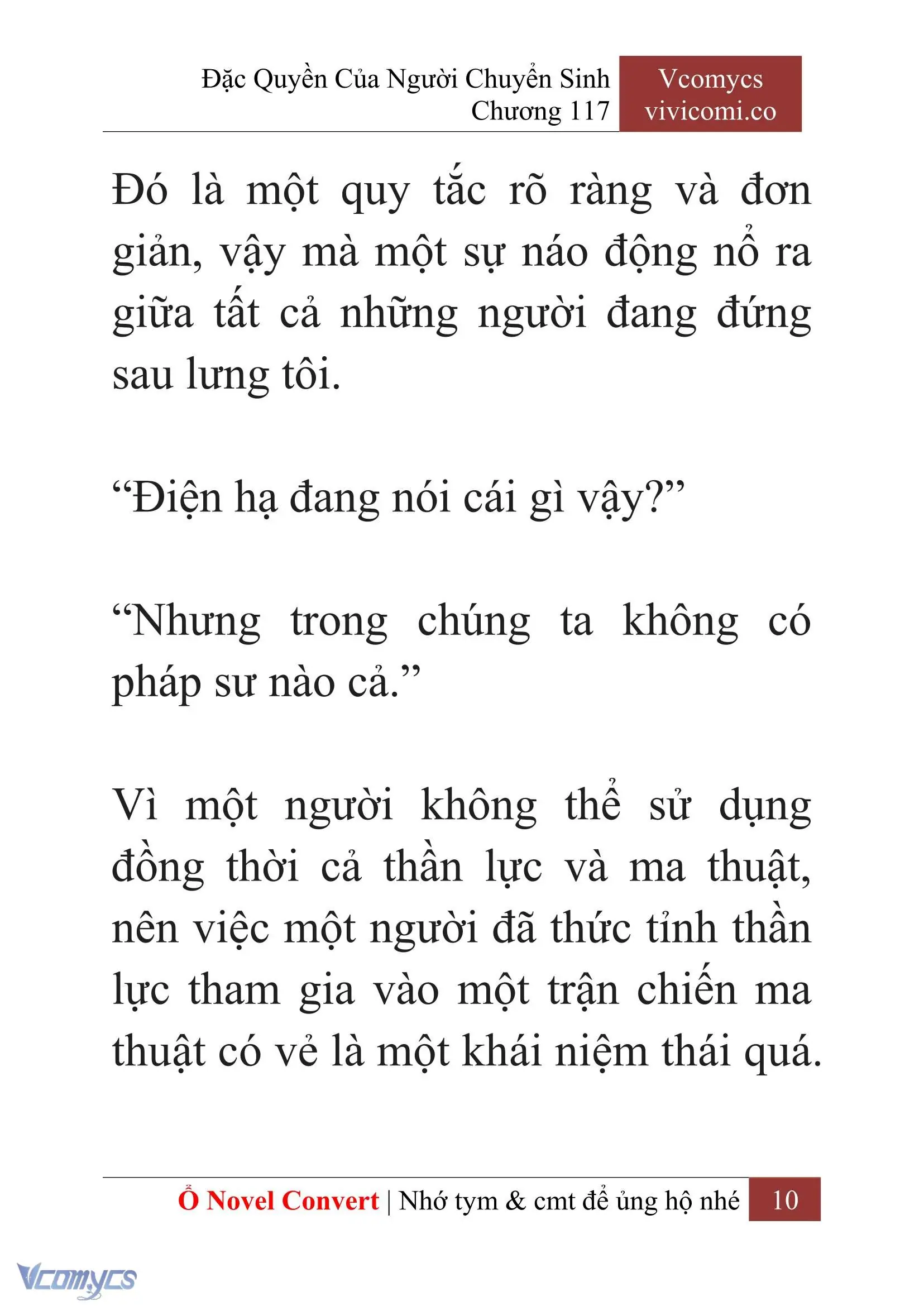 [Novel] Đặc Quyền Của Người Chuyển Sinh Chapter 117 - Trang 13