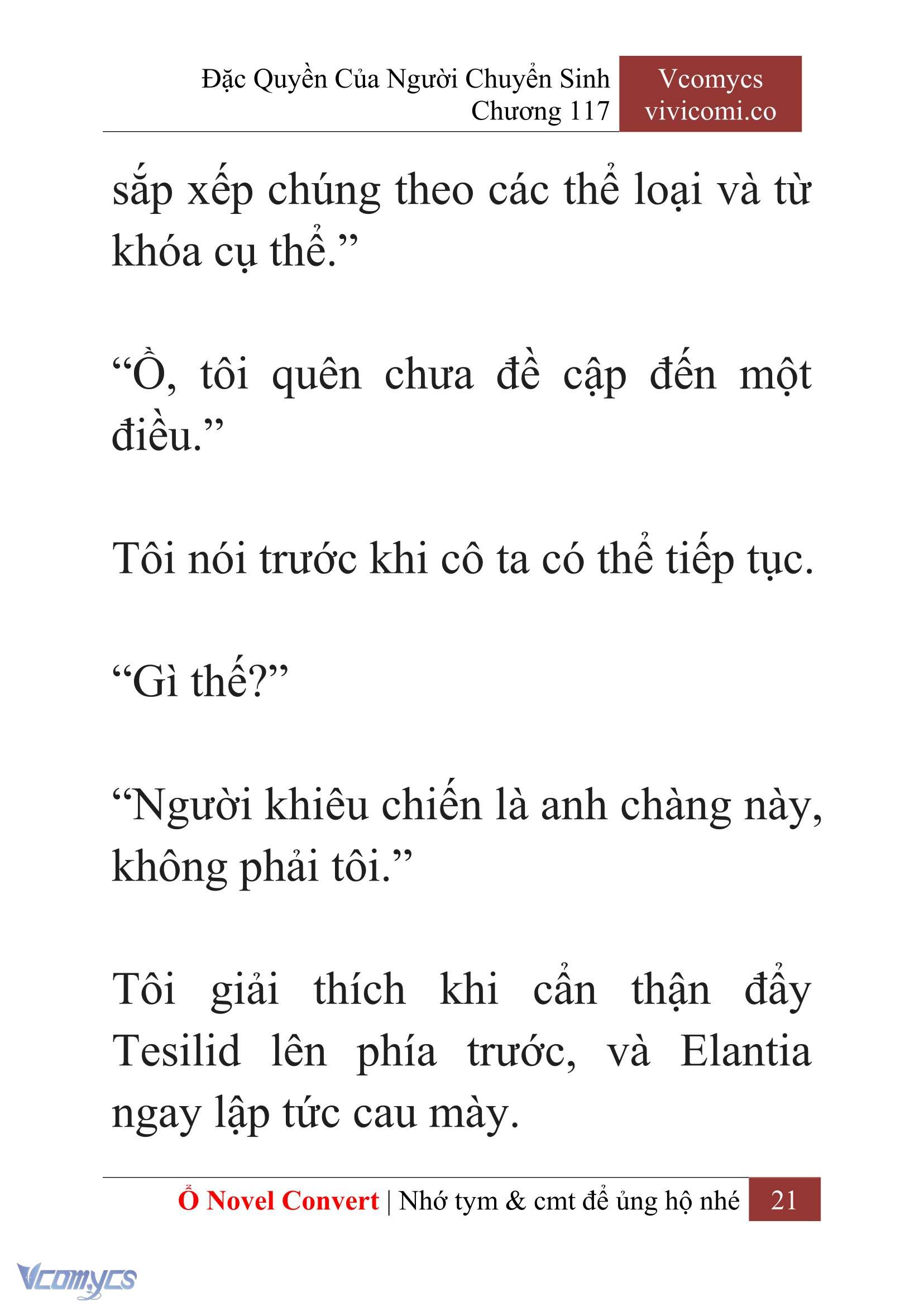 [Novel] Đặc Quyền Của Người Chuyển Sinh Chapter 117 - Trang 24