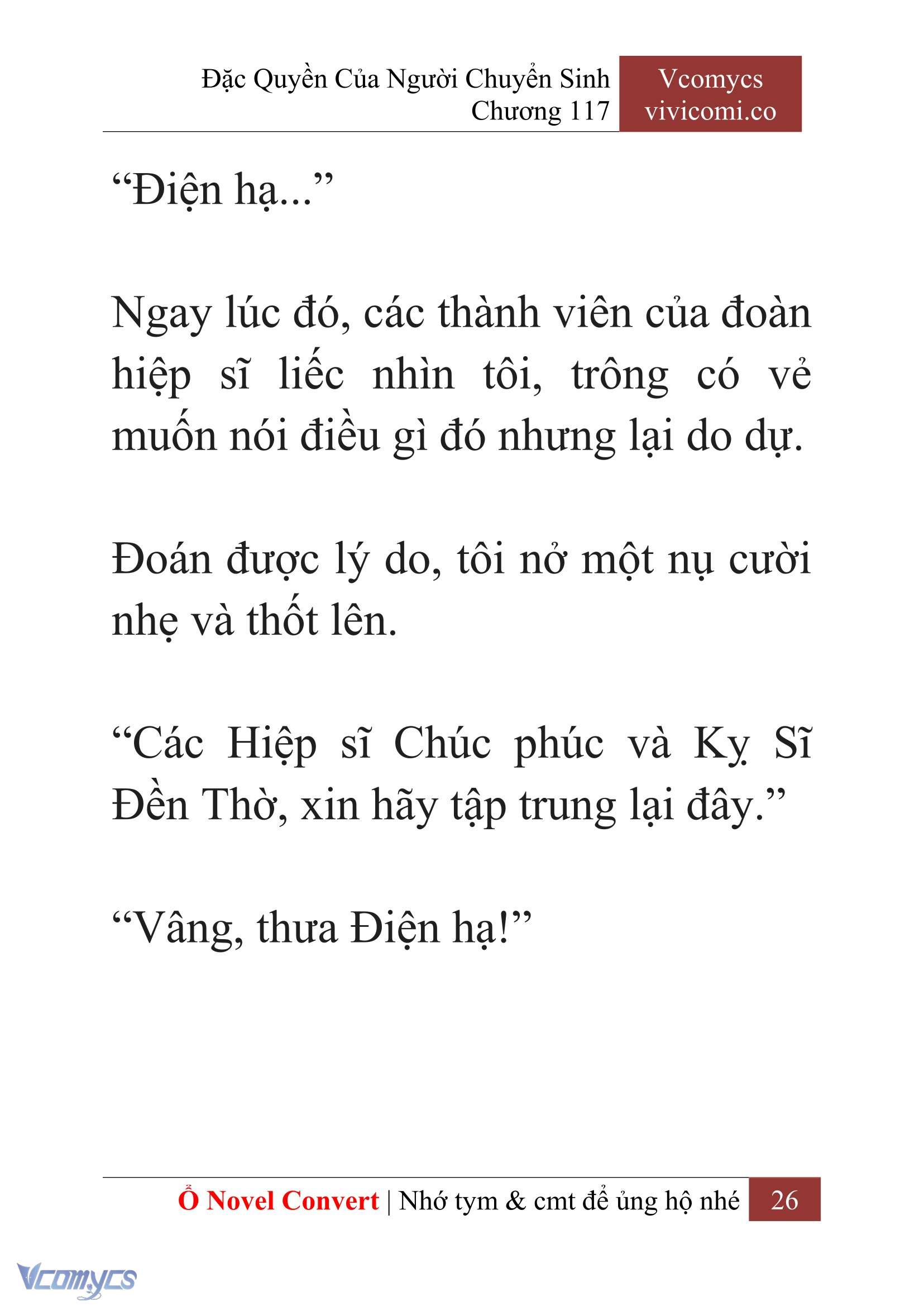[Novel] Đặc Quyền Của Người Chuyển Sinh Chapter 117 - Trang 29