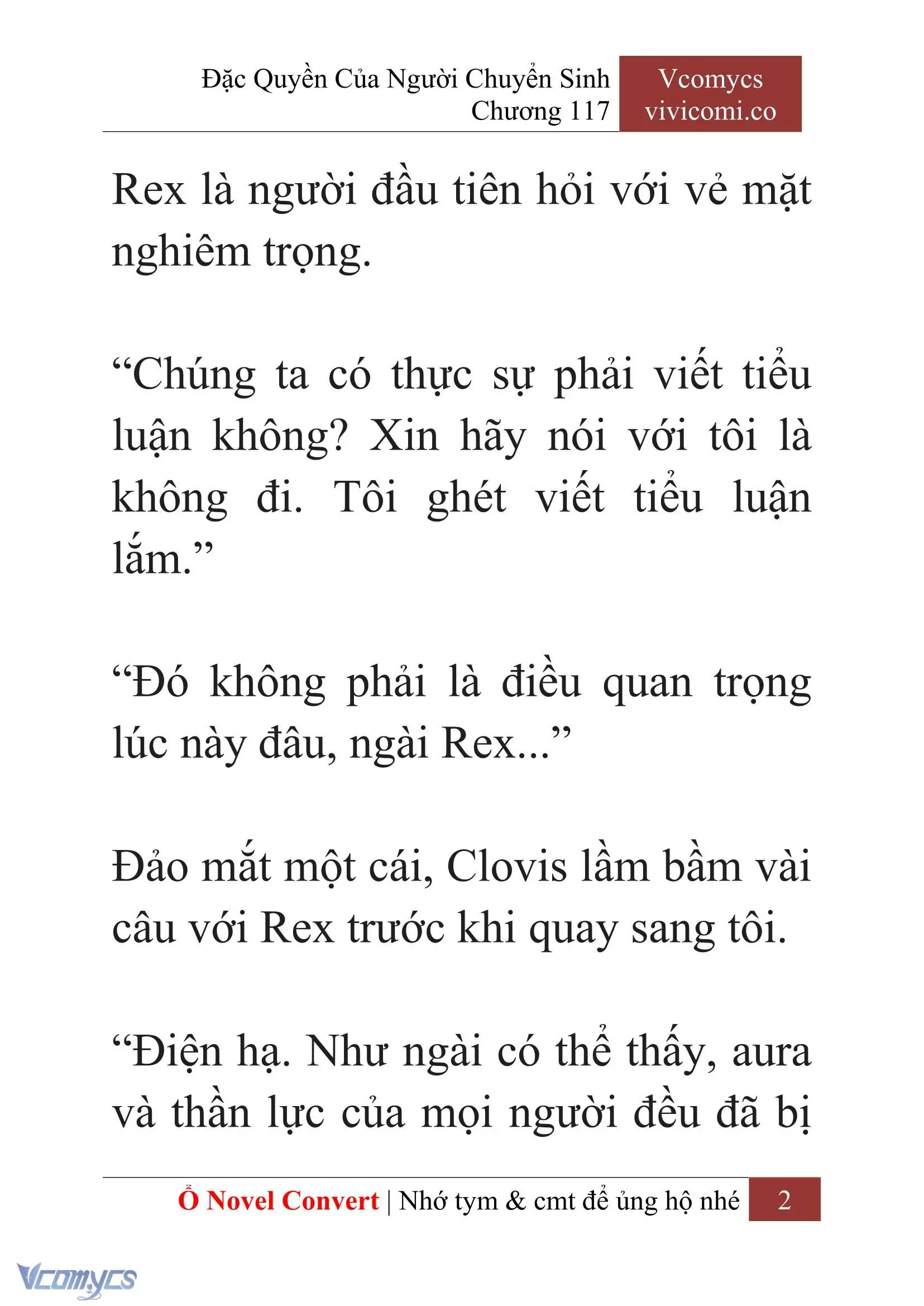 [Novel] Đặc Quyền Của Người Chuyển Sinh Chapter 117 - Trang 5