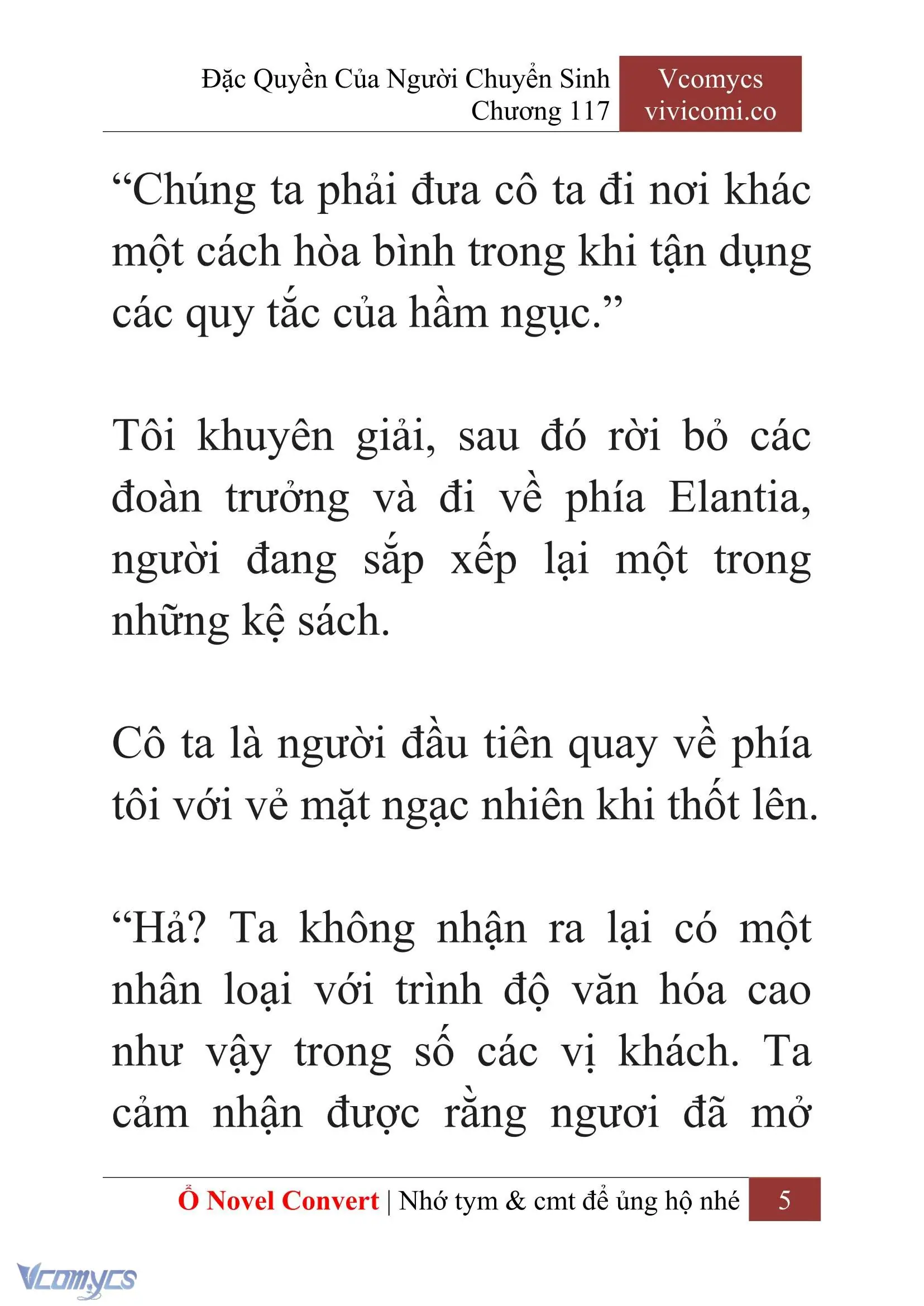 [Novel] Đặc Quyền Của Người Chuyển Sinh Chapter 117 - Trang 8