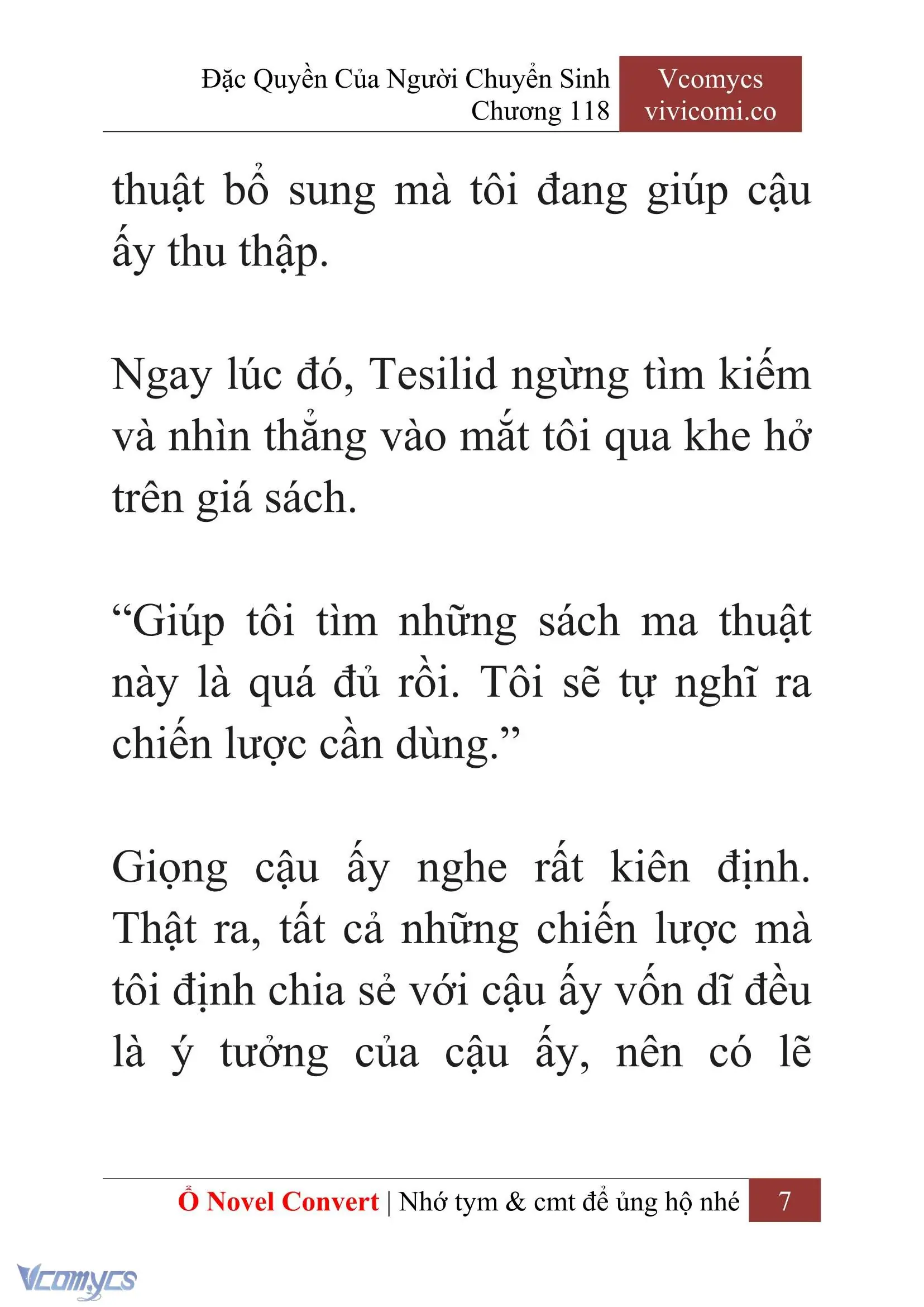 [Novel] Đặc Quyền Của Người Chuyển Sinh Chapter 118 - Trang 10