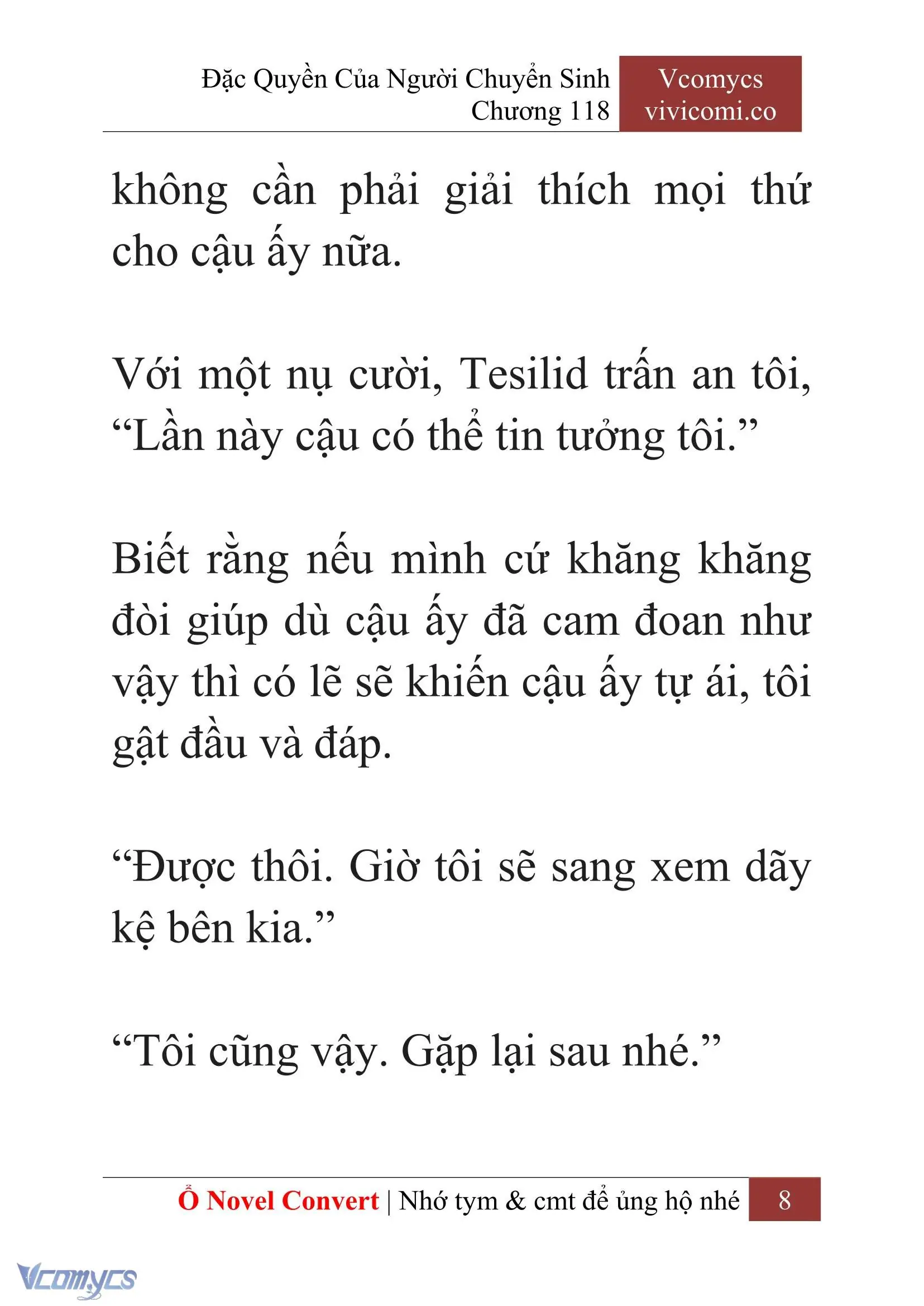[Novel] Đặc Quyền Của Người Chuyển Sinh Chapter 118 - Trang 11