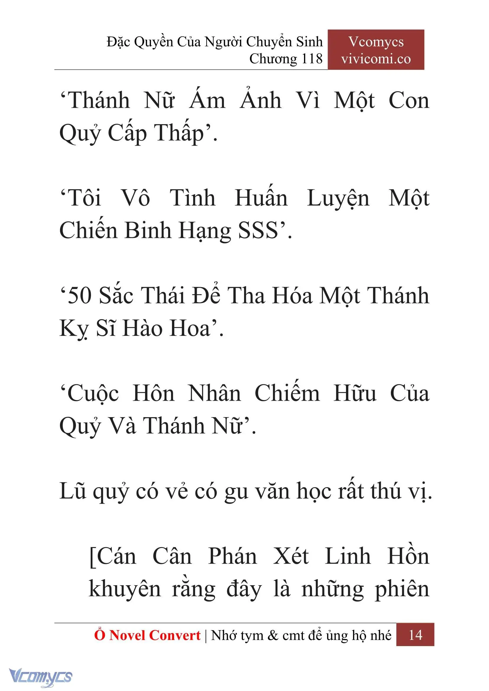 [Novel] Đặc Quyền Của Người Chuyển Sinh Chapter 118 - Trang 17