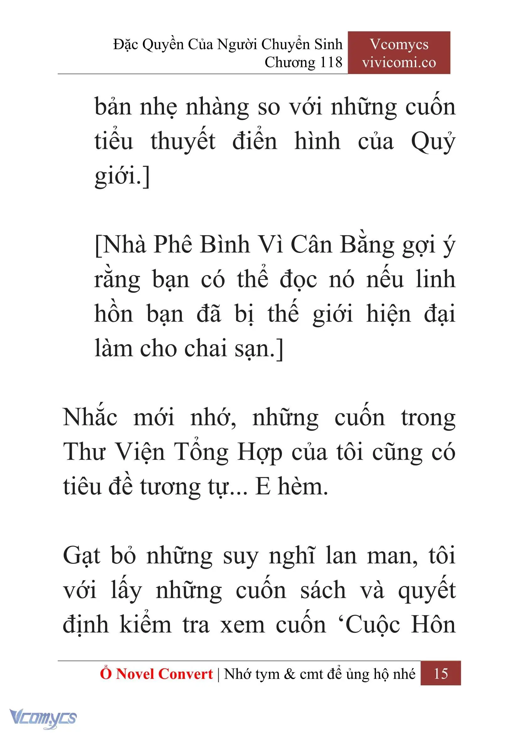 [Novel] Đặc Quyền Của Người Chuyển Sinh Chapter 118 - Trang 18