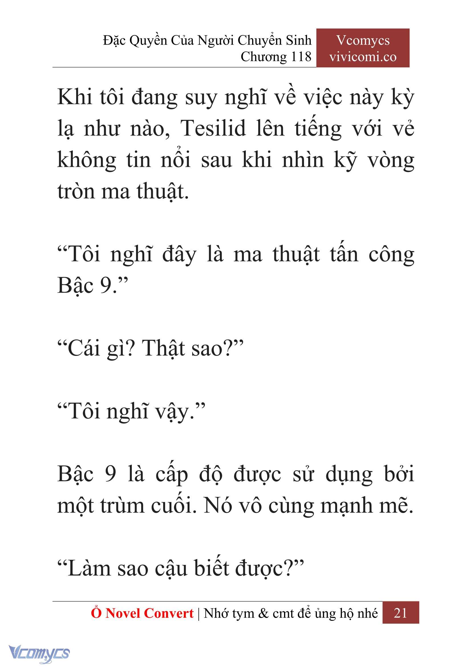 [Novel] Đặc Quyền Của Người Chuyển Sinh Chapter 118 - Trang 24