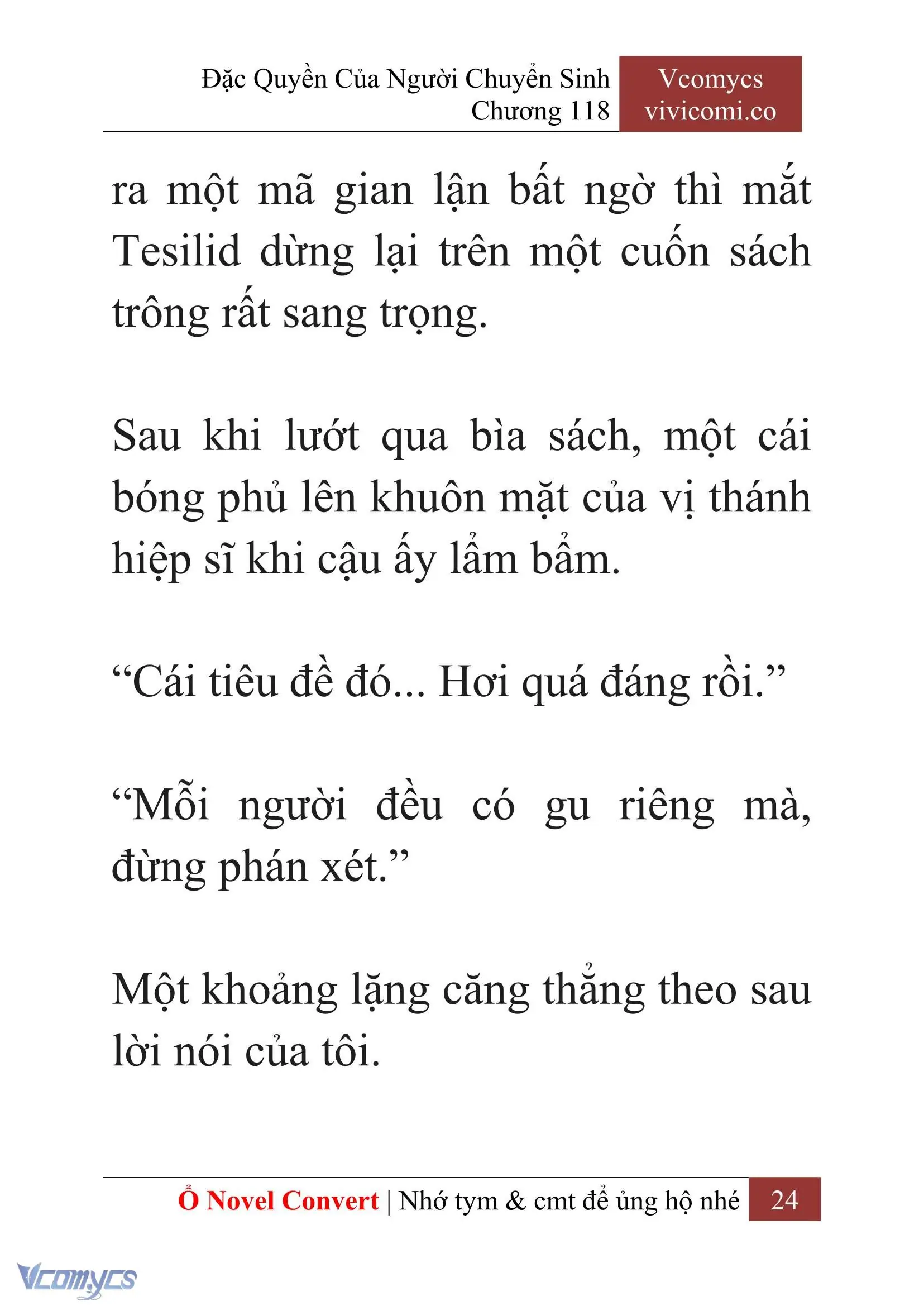 [Novel] Đặc Quyền Của Người Chuyển Sinh Chapter 118 - Trang 27