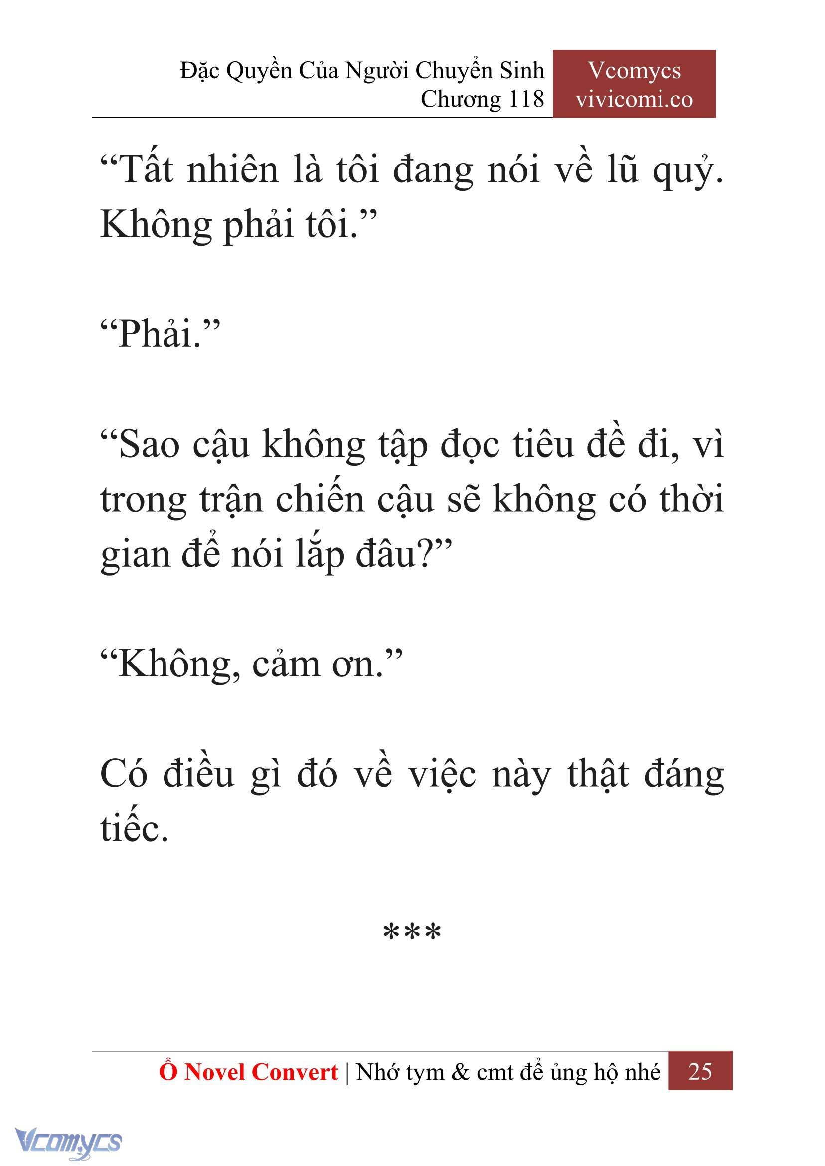 [Novel] Đặc Quyền Của Người Chuyển Sinh Chapter 118 - Trang 28