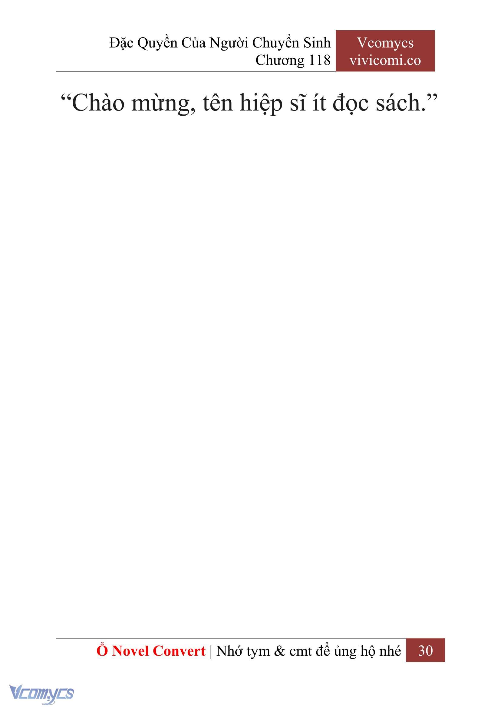 [Novel] Đặc Quyền Của Người Chuyển Sinh Chapter 118 - Trang 33