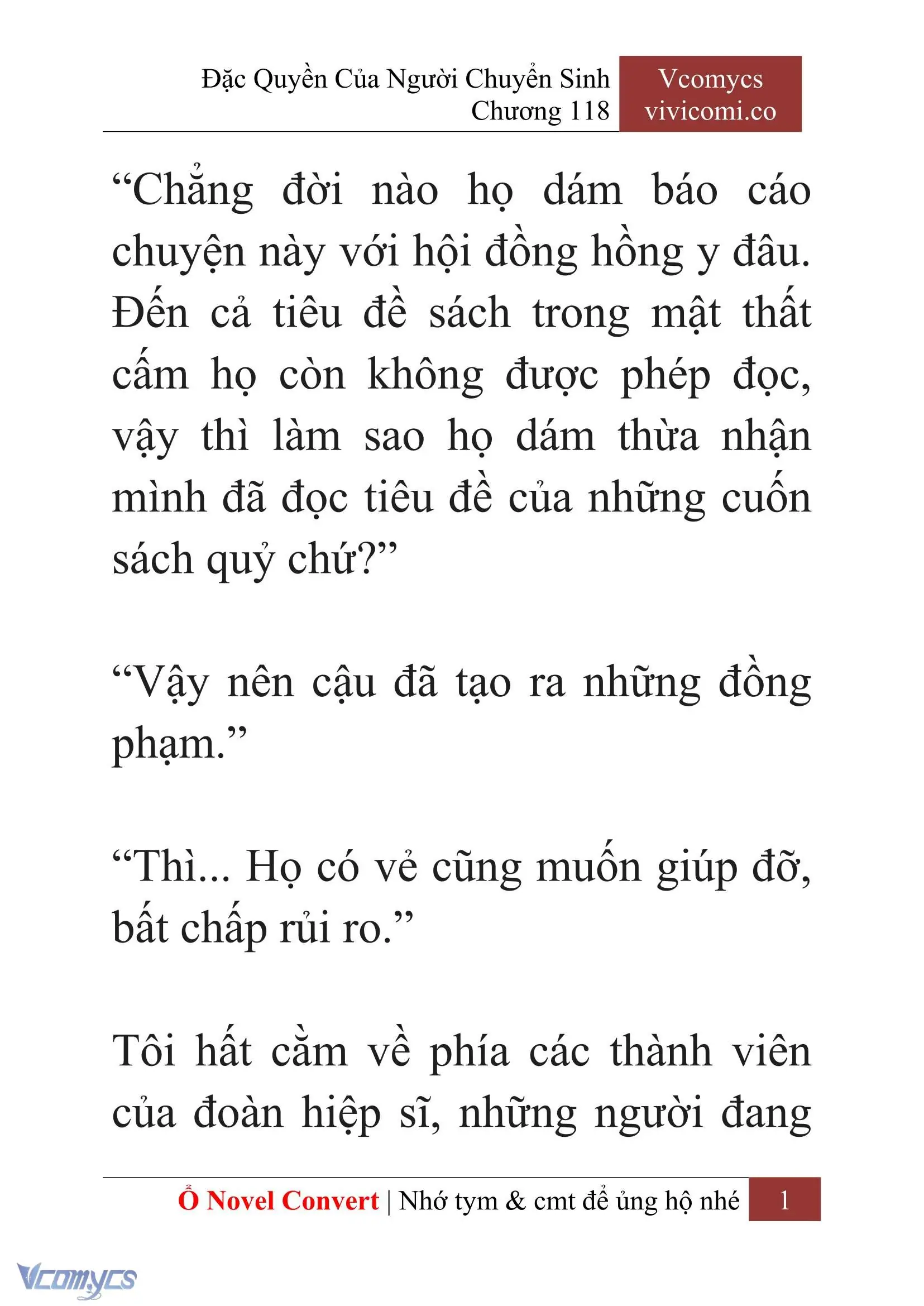 [Novel] Đặc Quyền Của Người Chuyển Sinh Chapter 118 - Trang 4