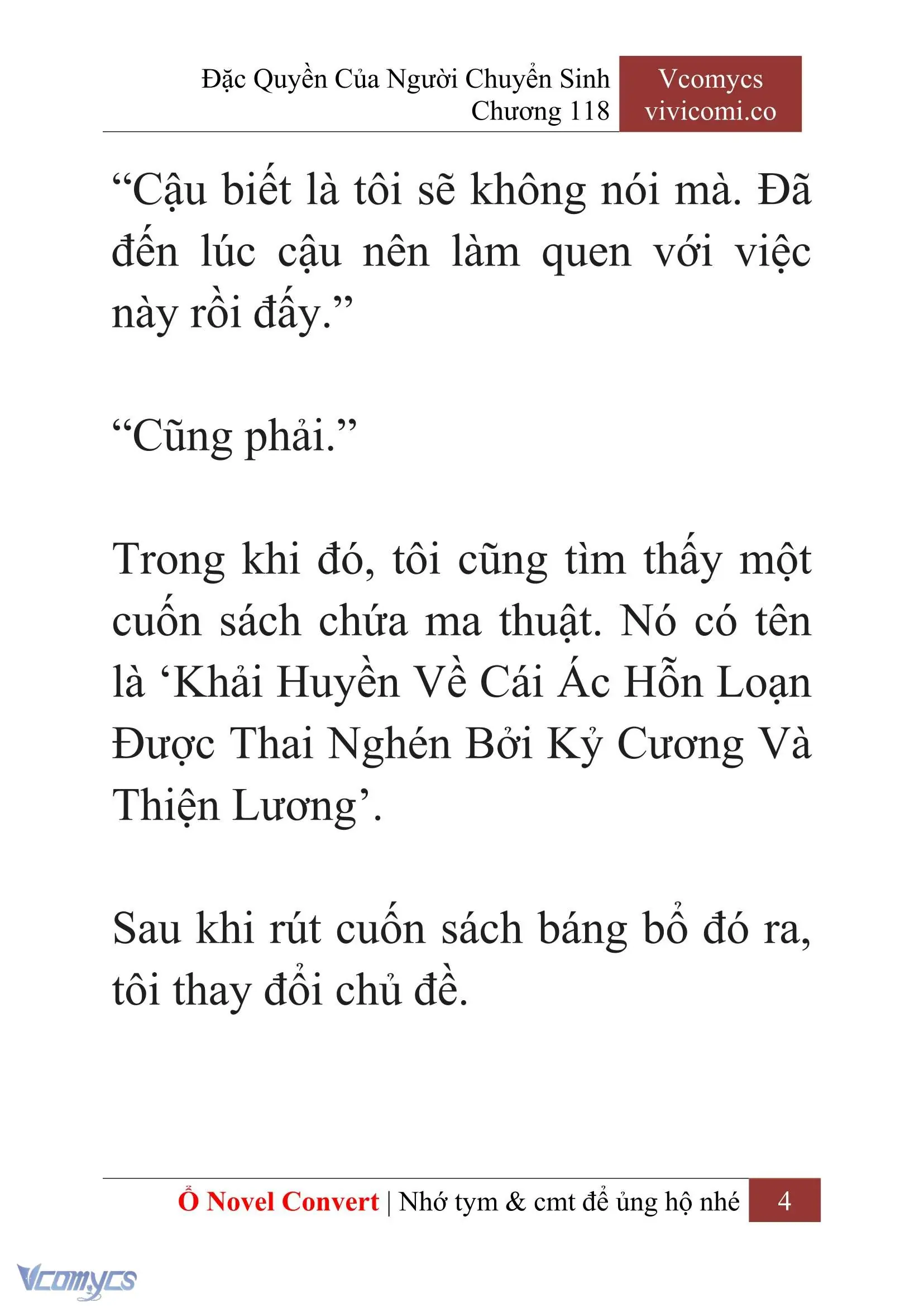 [Novel] Đặc Quyền Của Người Chuyển Sinh Chapter 118 - Trang 7