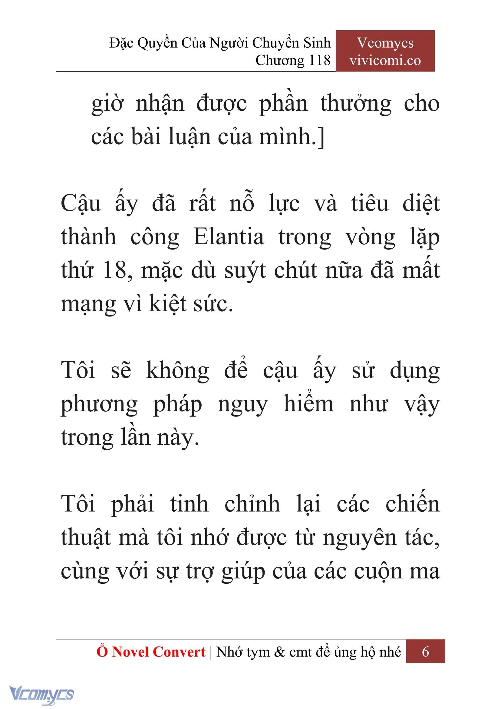 [Novel] Đặc Quyền Của Người Chuyển Sinh Chapter 118 - Trang 9