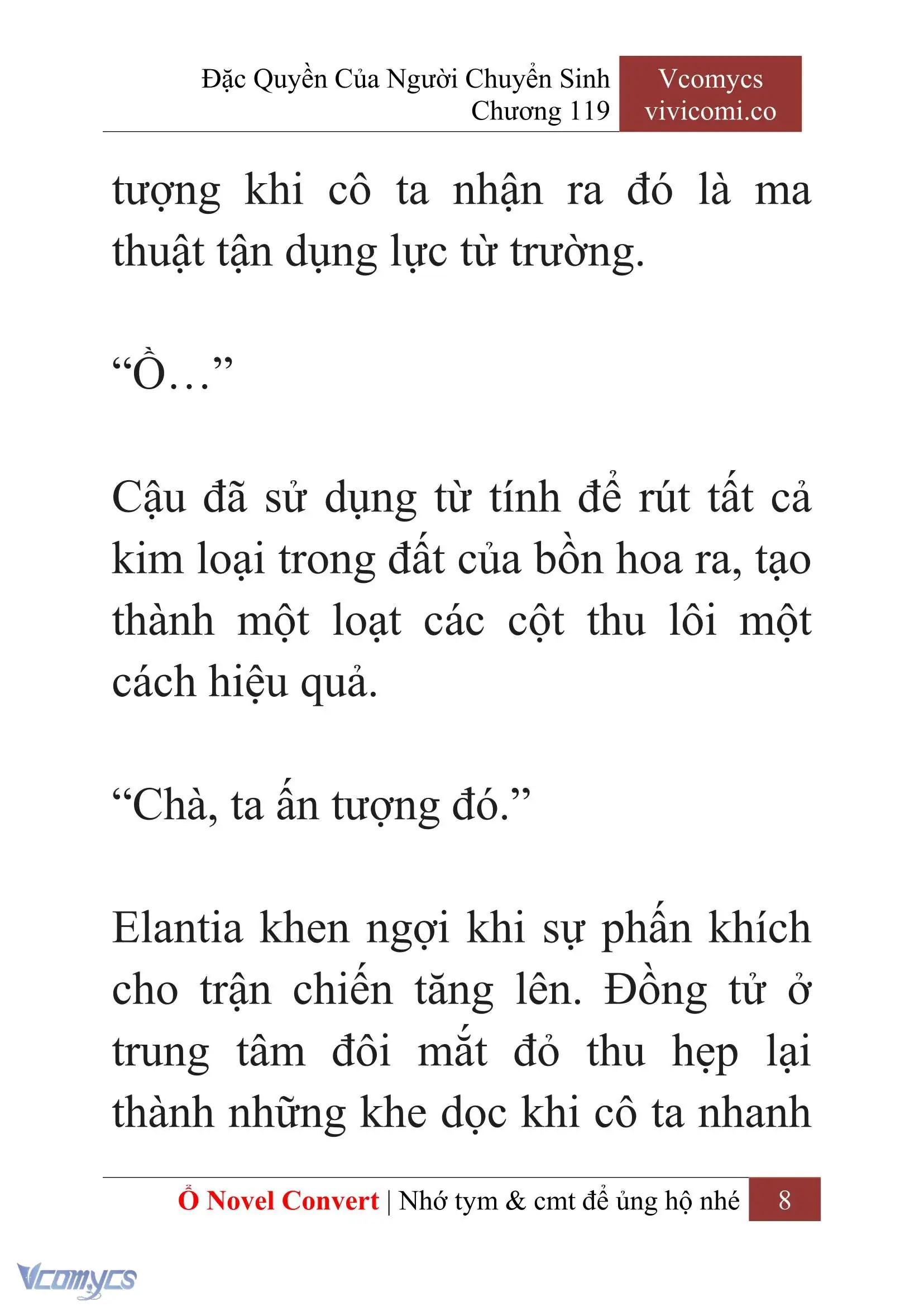 [Novel] Đặc Quyền Của Người Chuyển Sinh Chapter 119 - Trang 10