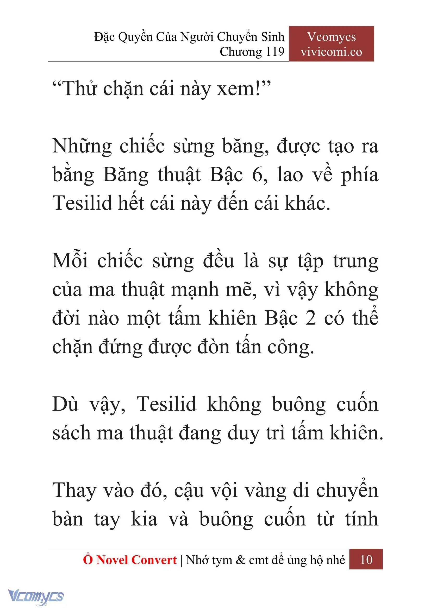 [Novel] Đặc Quyền Của Người Chuyển Sinh Chapter 119 - Trang 12