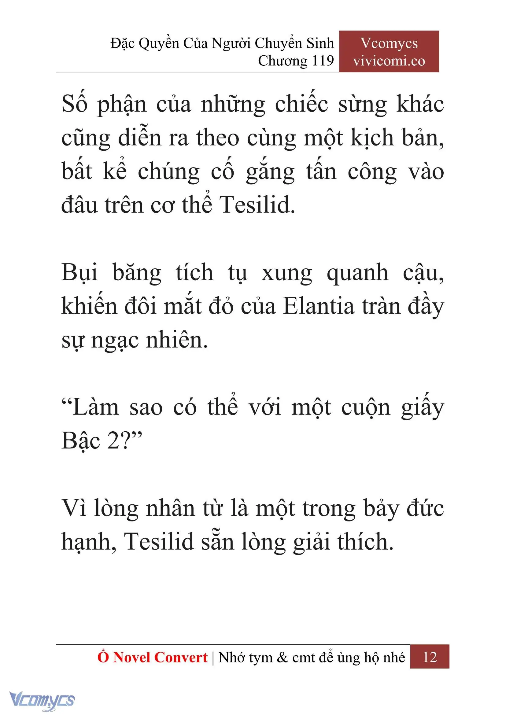 [Novel] Đặc Quyền Của Người Chuyển Sinh Chapter 119 - Trang 14