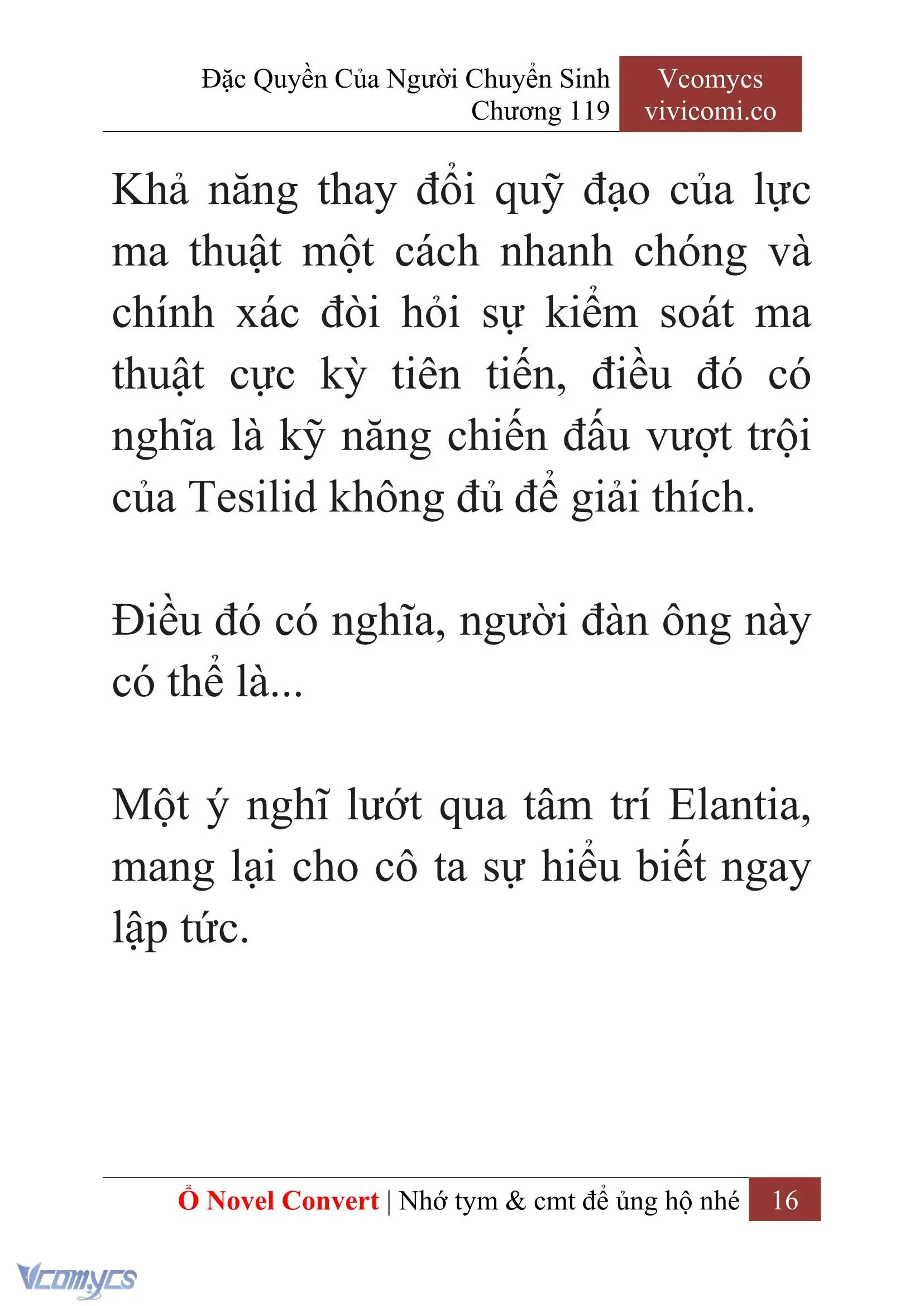 [Novel] Đặc Quyền Của Người Chuyển Sinh Chapter 119 - Trang 18
