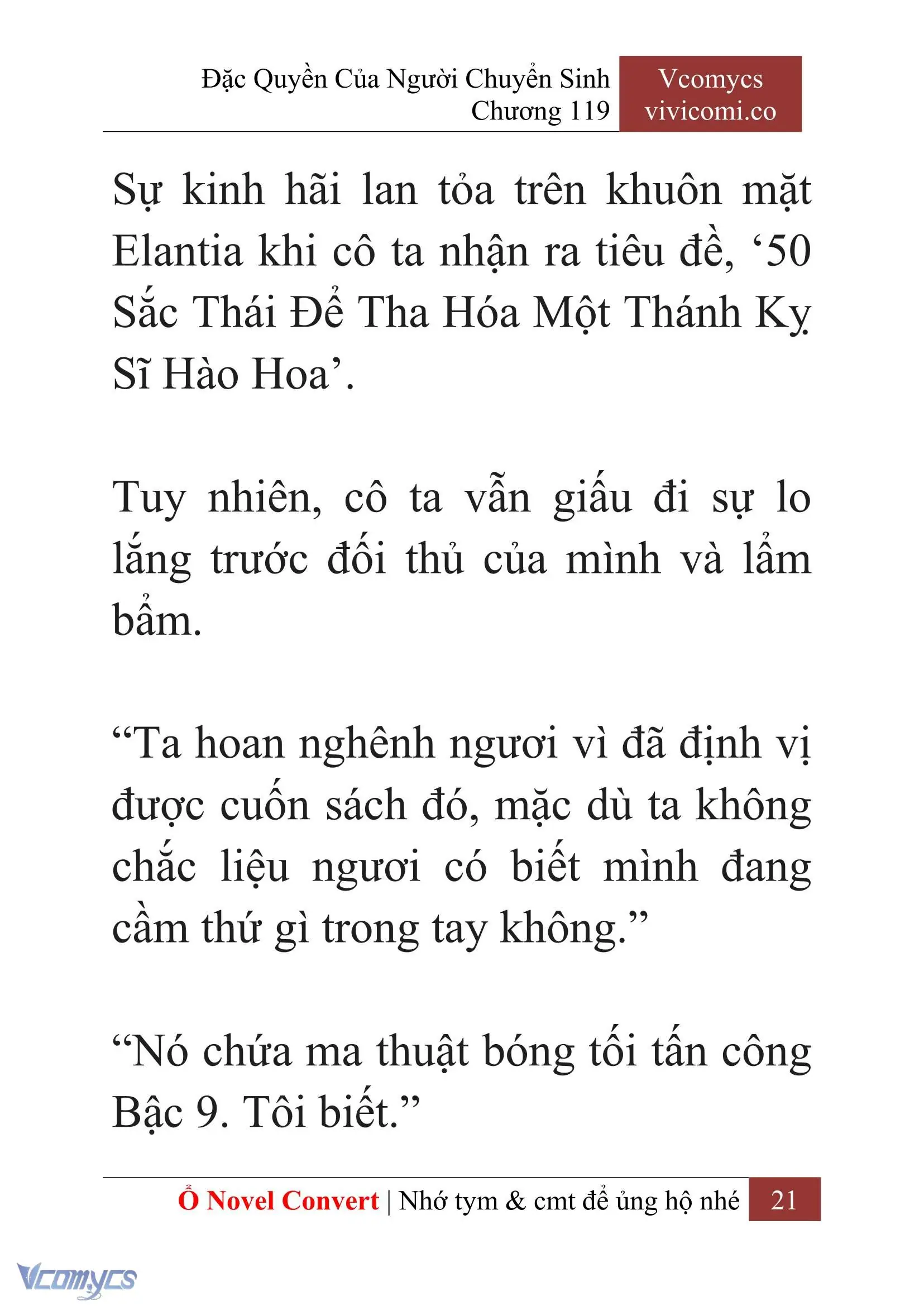 [Novel] Đặc Quyền Của Người Chuyển Sinh Chapter 119 - Trang 23
