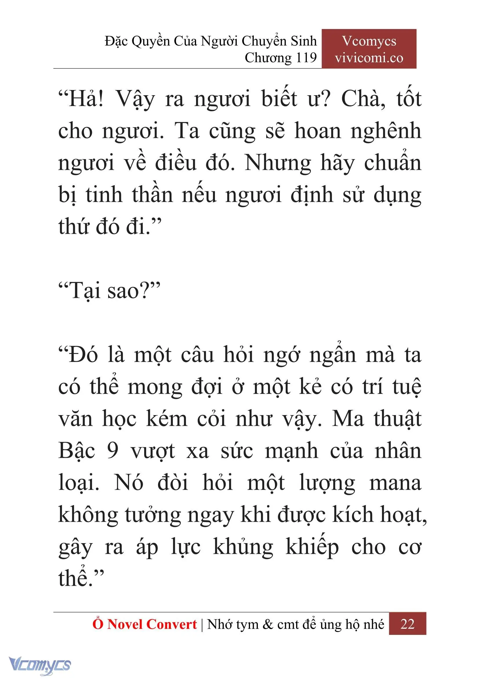 [Novel] Đặc Quyền Của Người Chuyển Sinh Chapter 119 - Trang 24