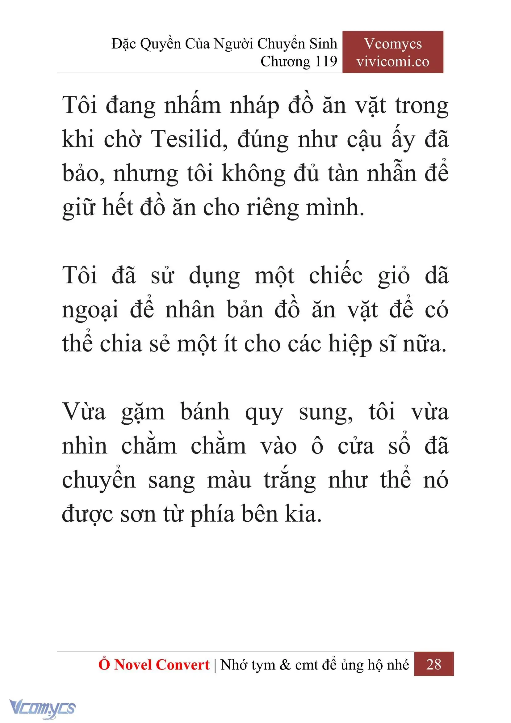 [Novel] Đặc Quyền Của Người Chuyển Sinh Chapter 119 - Trang 30