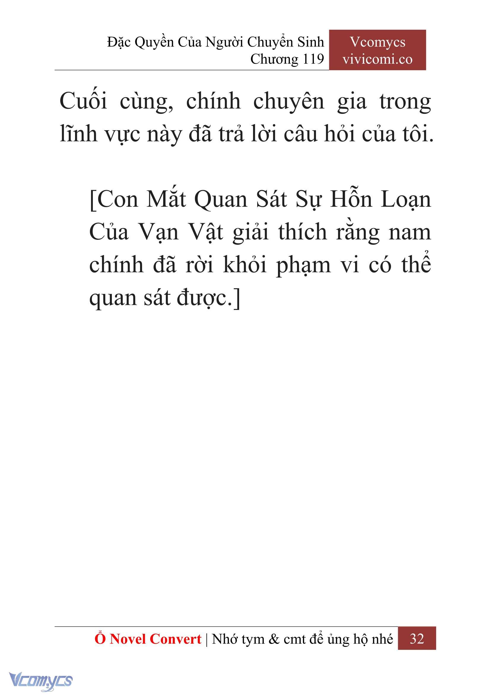 [Novel] Đặc Quyền Của Người Chuyển Sinh Chapter 119 - Trang 34