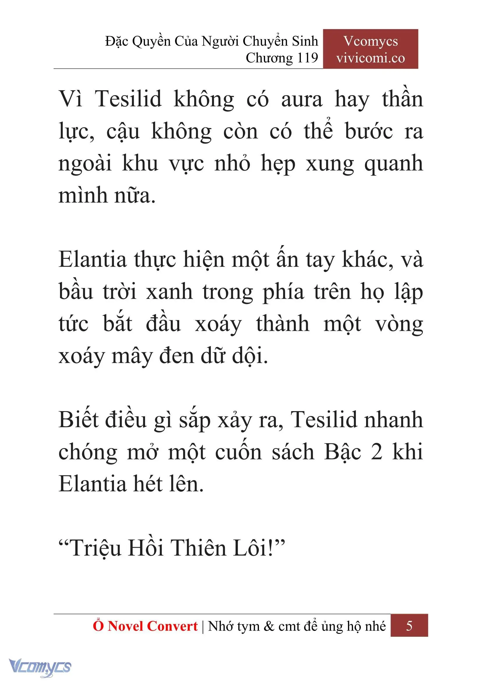 [Novel] Đặc Quyền Của Người Chuyển Sinh Chapter 119 - Trang 7