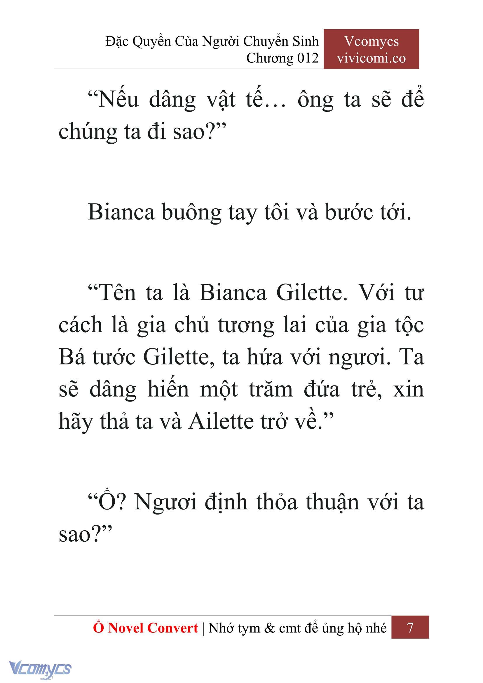 [Novel] Đặc Quyền Của Người Chuyển Sinh Chapter 12 - Trang 10